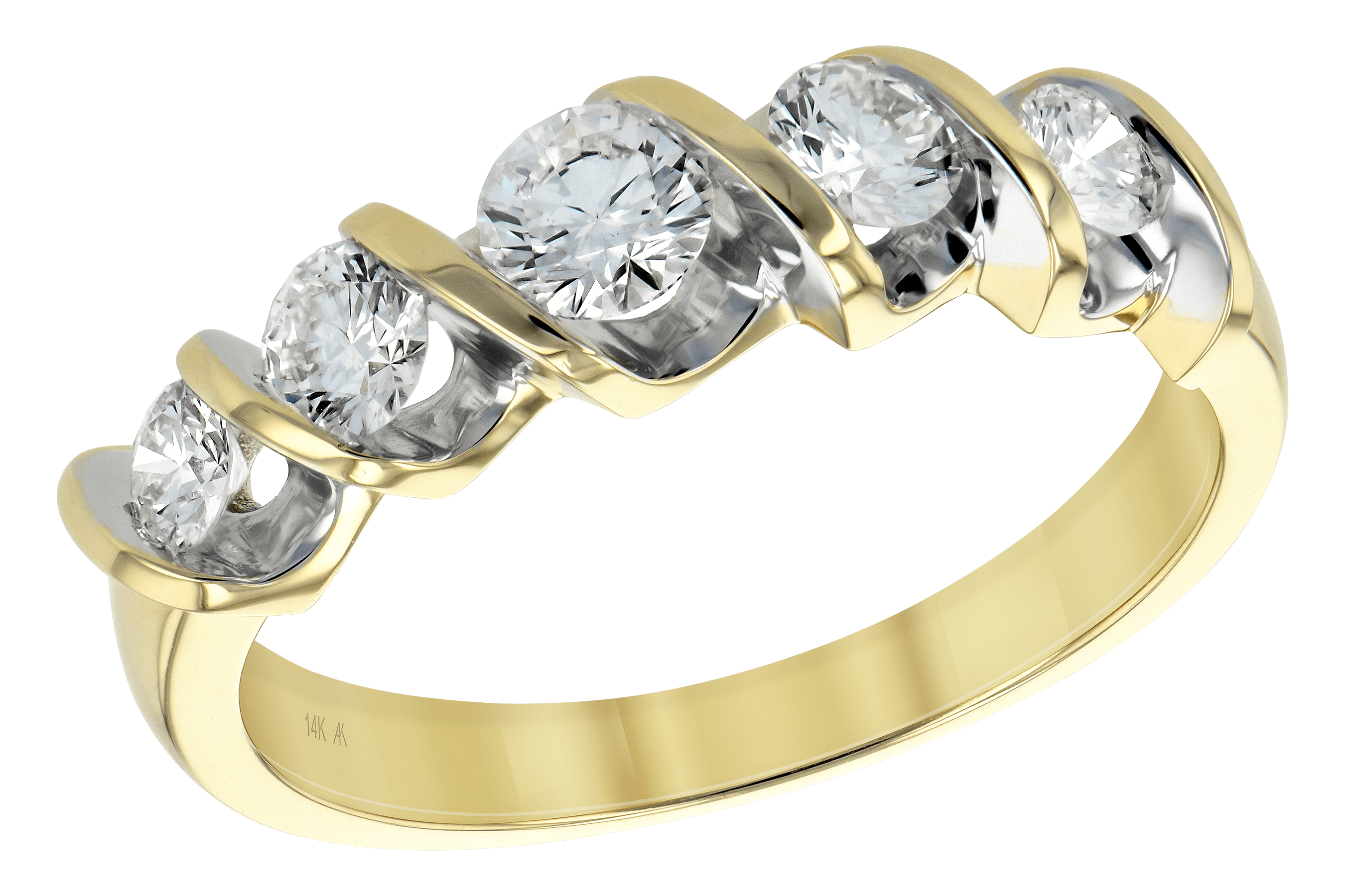 A092-88462: LDS DIA WED RING .75 TW