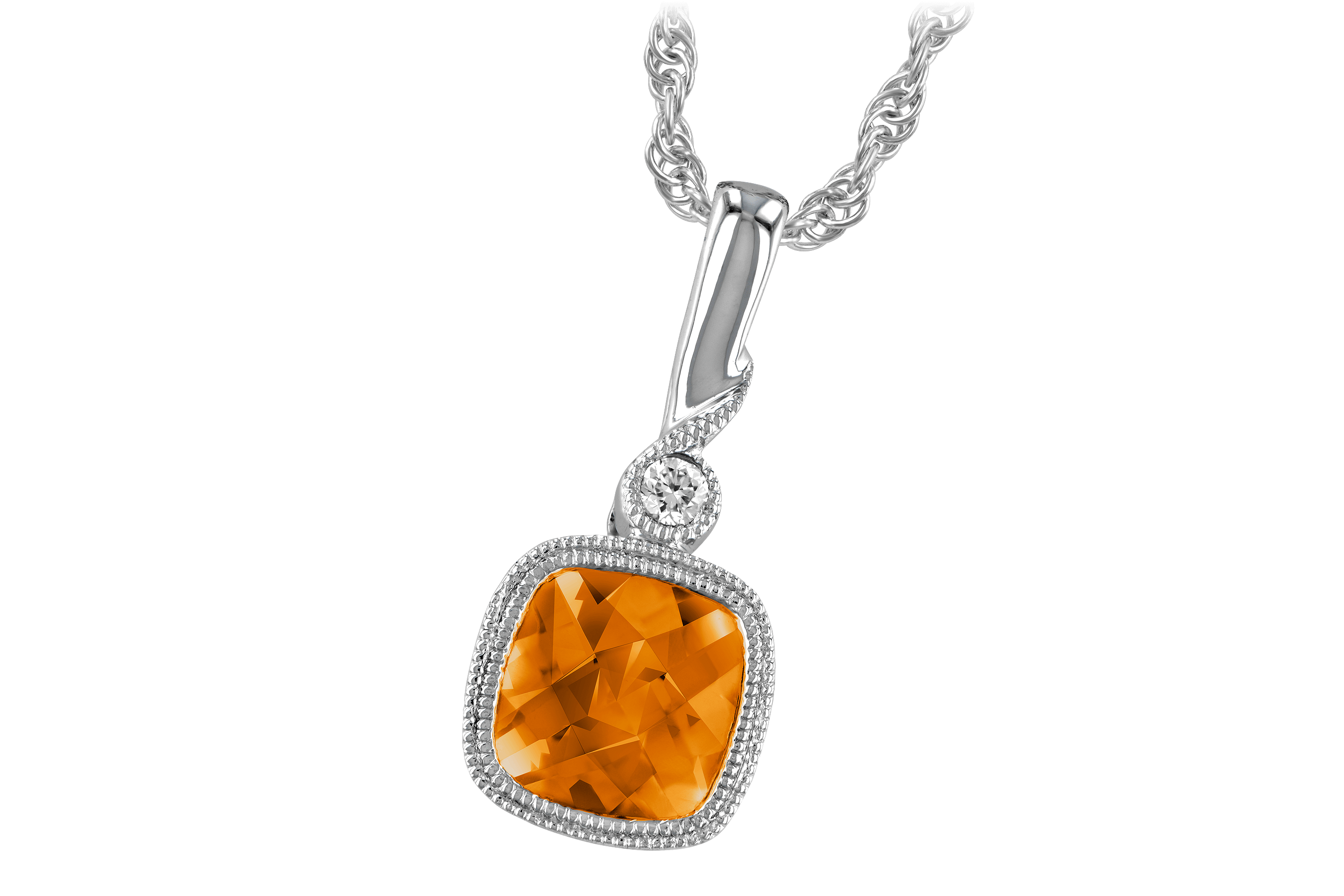 A183-80335: NECK .68 CITRINE .70 TGW