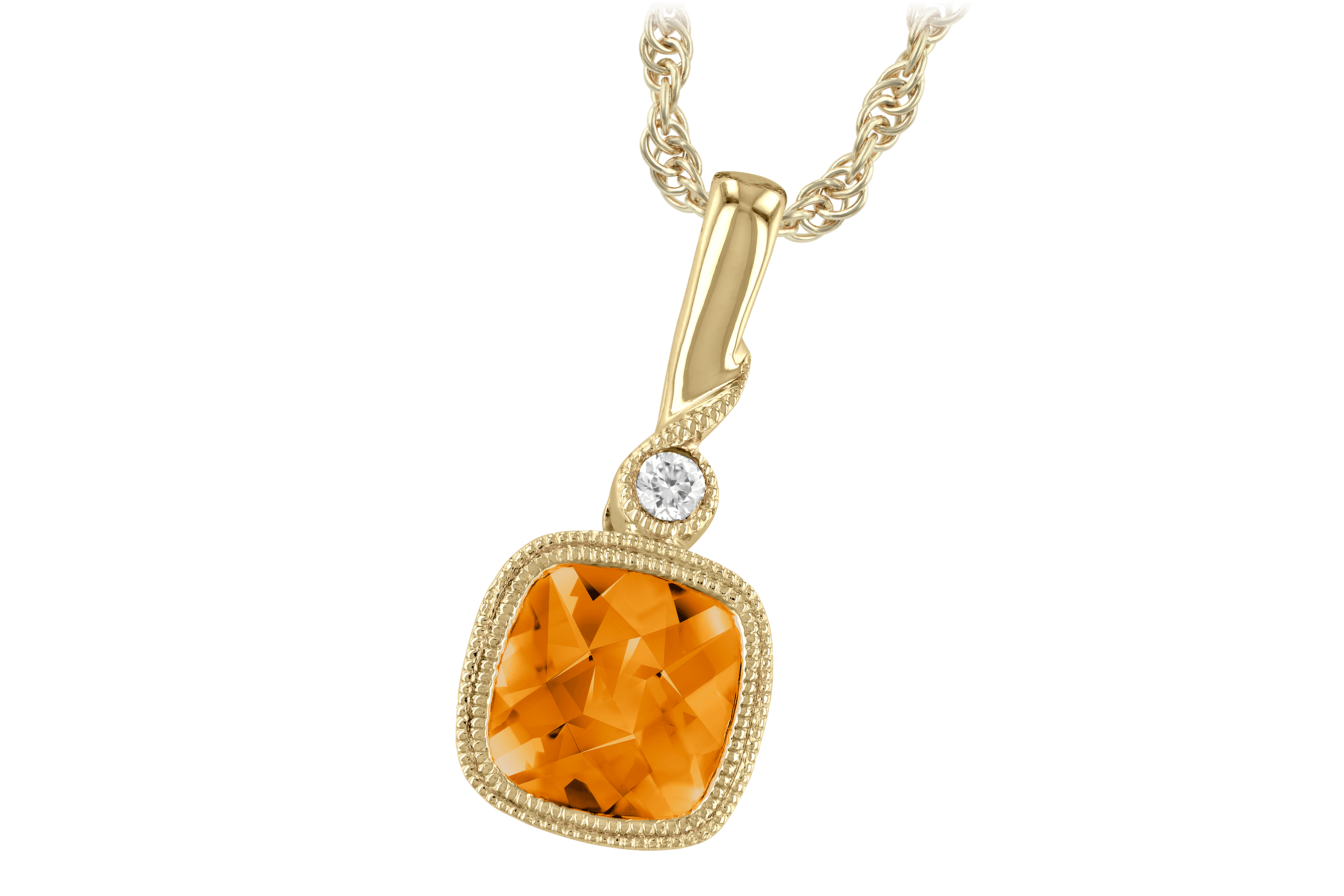 A183-80335: NECK .68 CITRINE .70 TGW