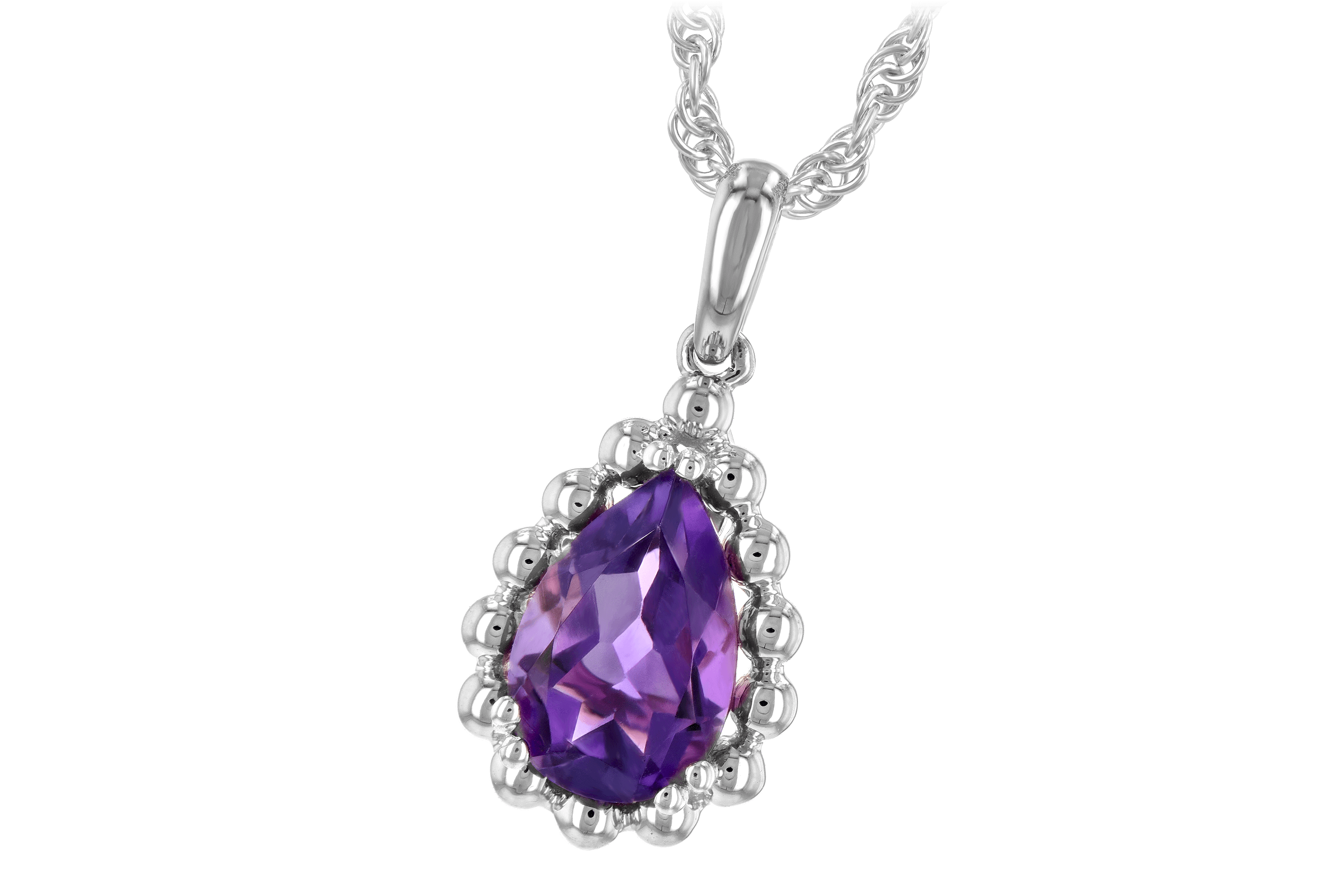 A189-22162: NECKLACE 1.06 CT AMETHYST