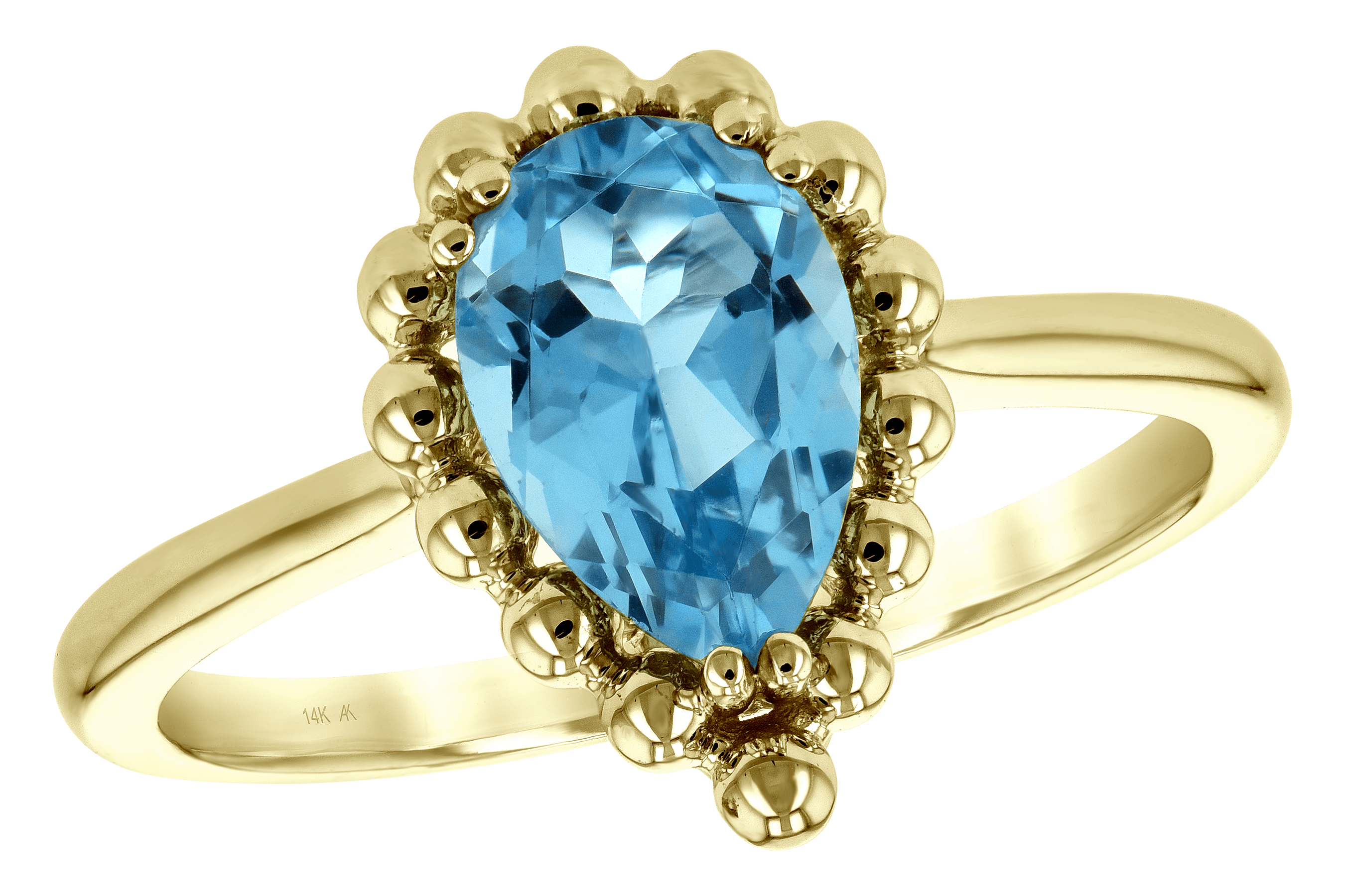 A189-22171: LDS RG BLUE TOPAZ 1.55 CT