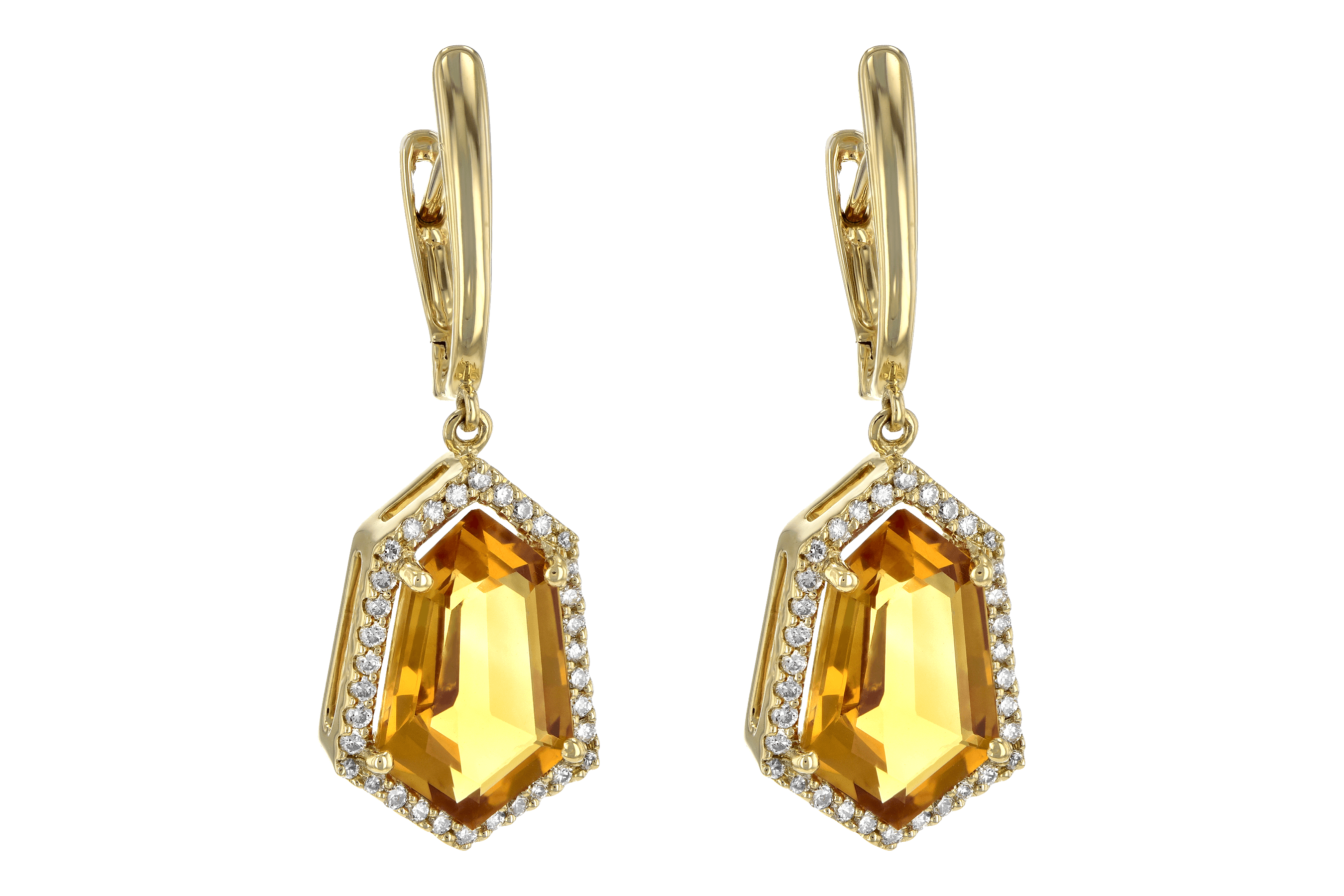 A190-10317: EARR 3.80 TW CITRINE 4.05 TGW