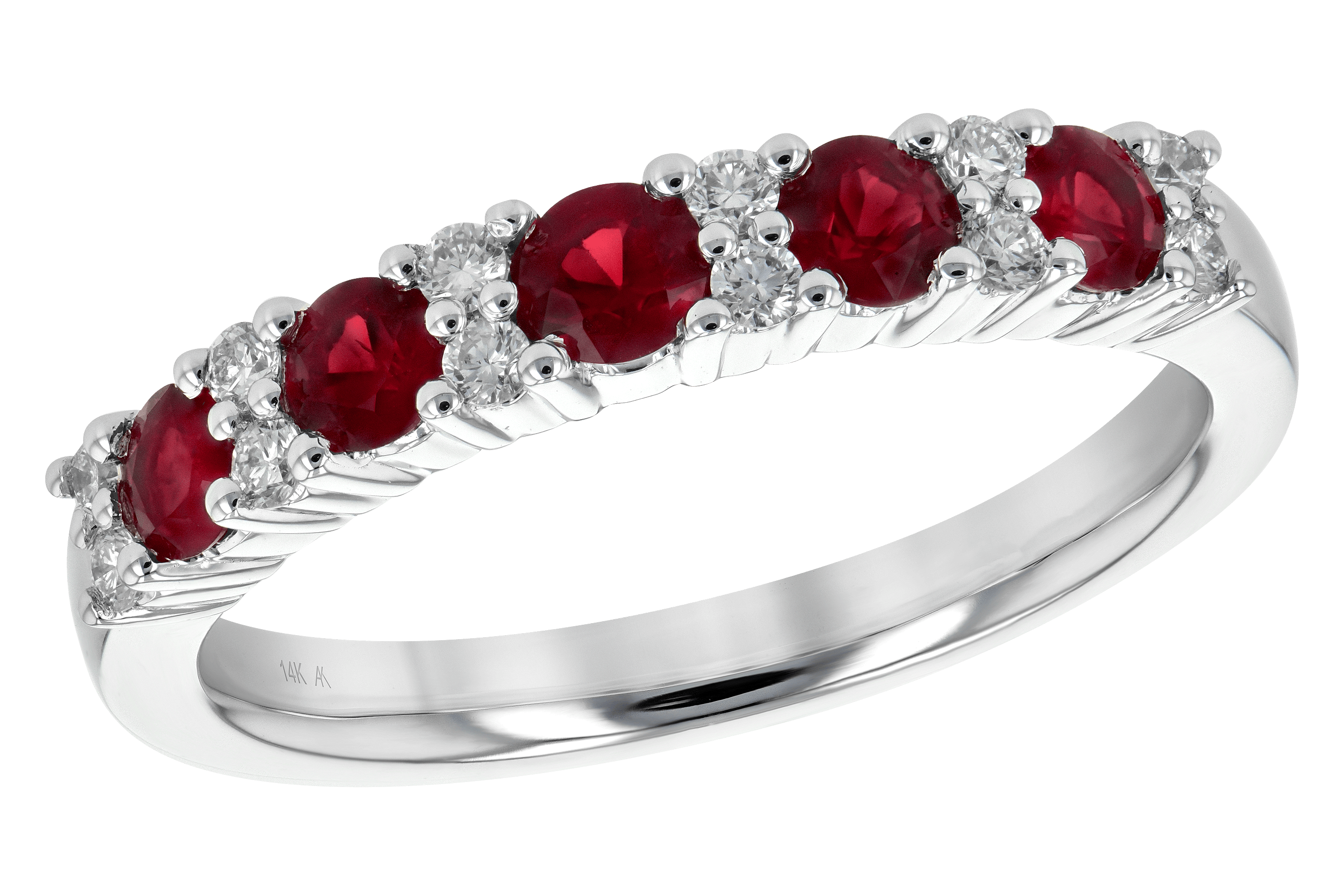A190-10362: LDS WED RG .66 RUBY .83 TGW