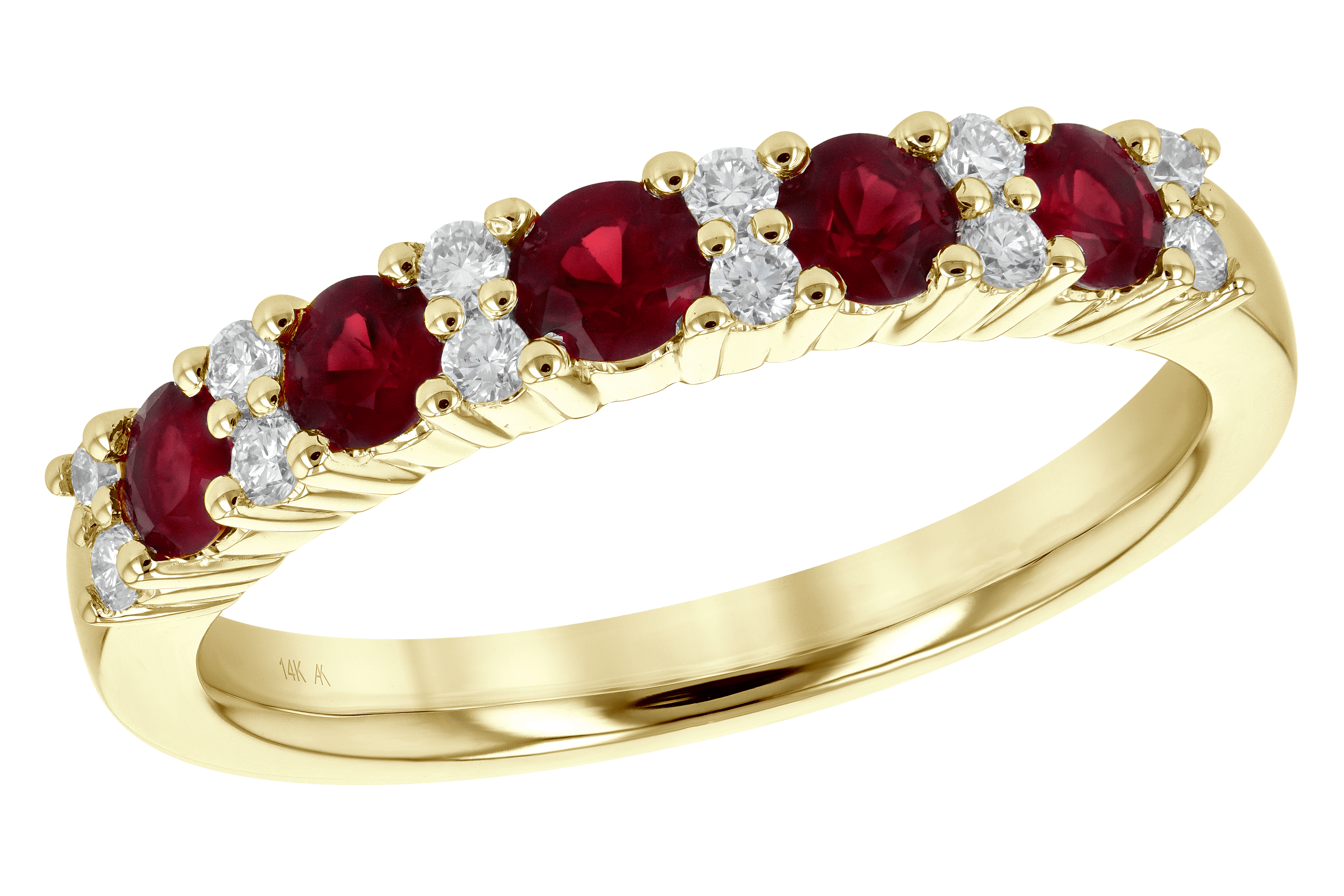 A190-10362: LDS WED RG .66 RUBY .83 TGW