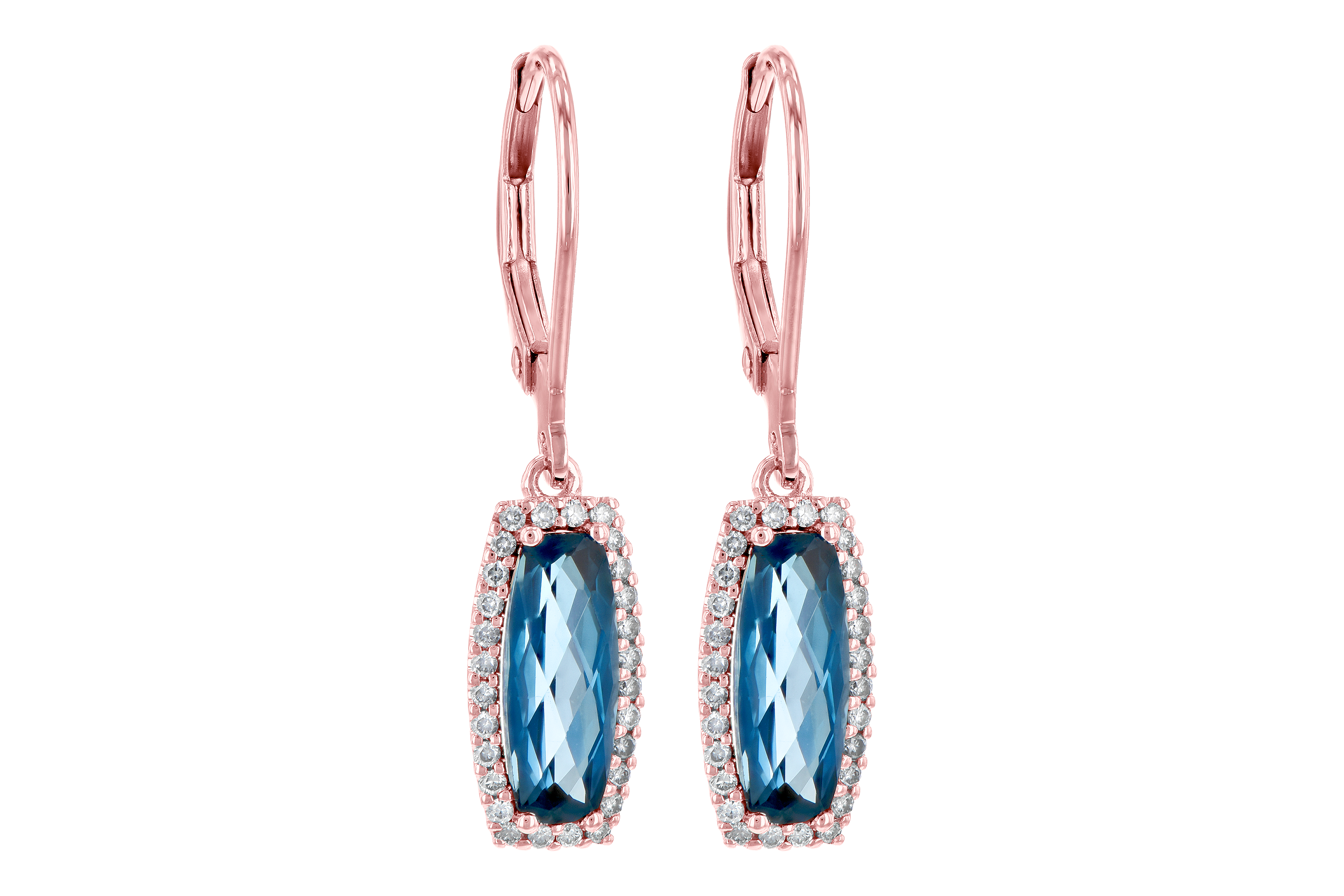 A190-14853: EARR 2.10 LONDON BLUE TOPAZ 2.28 TGW