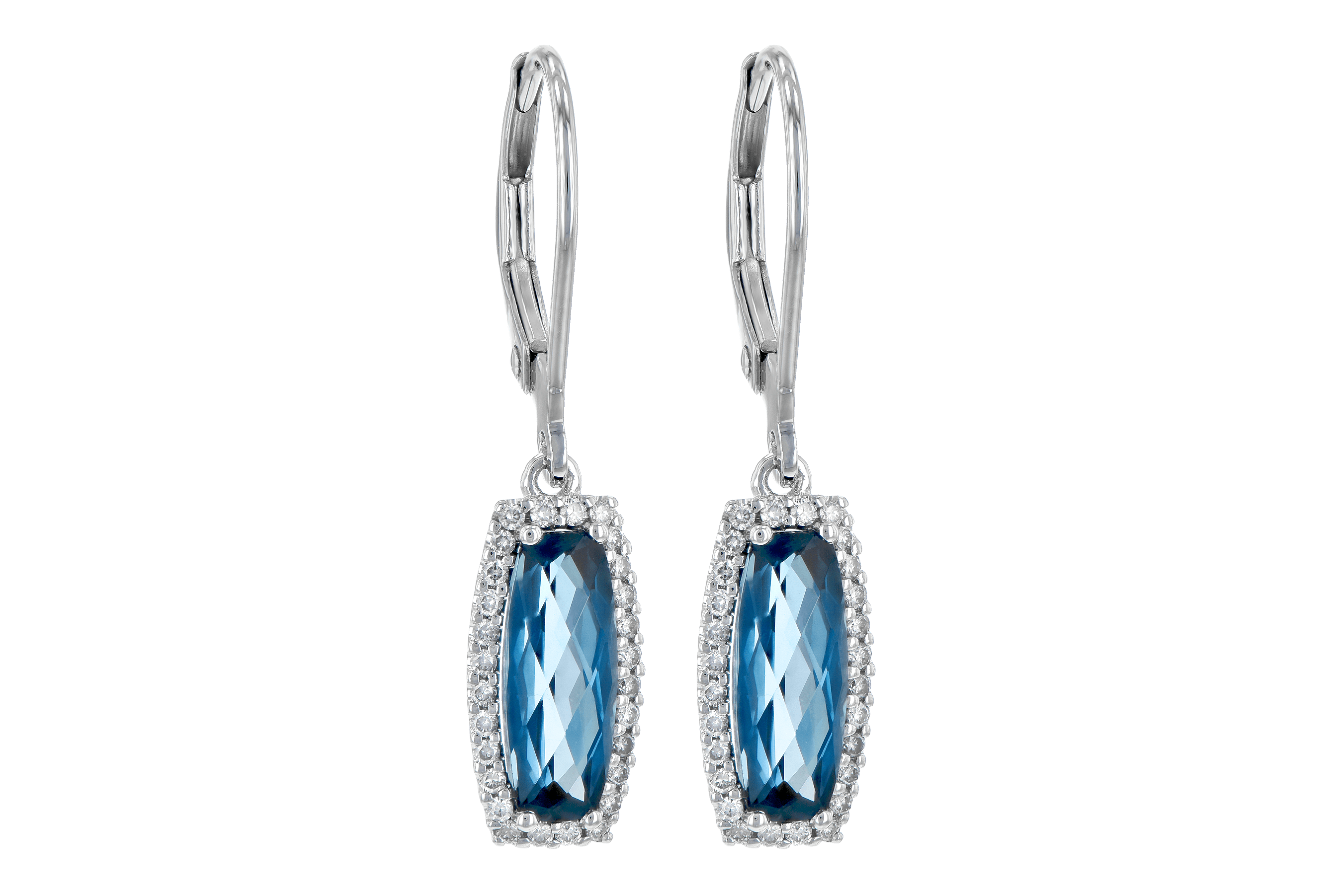 A190-14853: EARR 2.10 LONDON BLUE TOPAZ 2.28 TGW