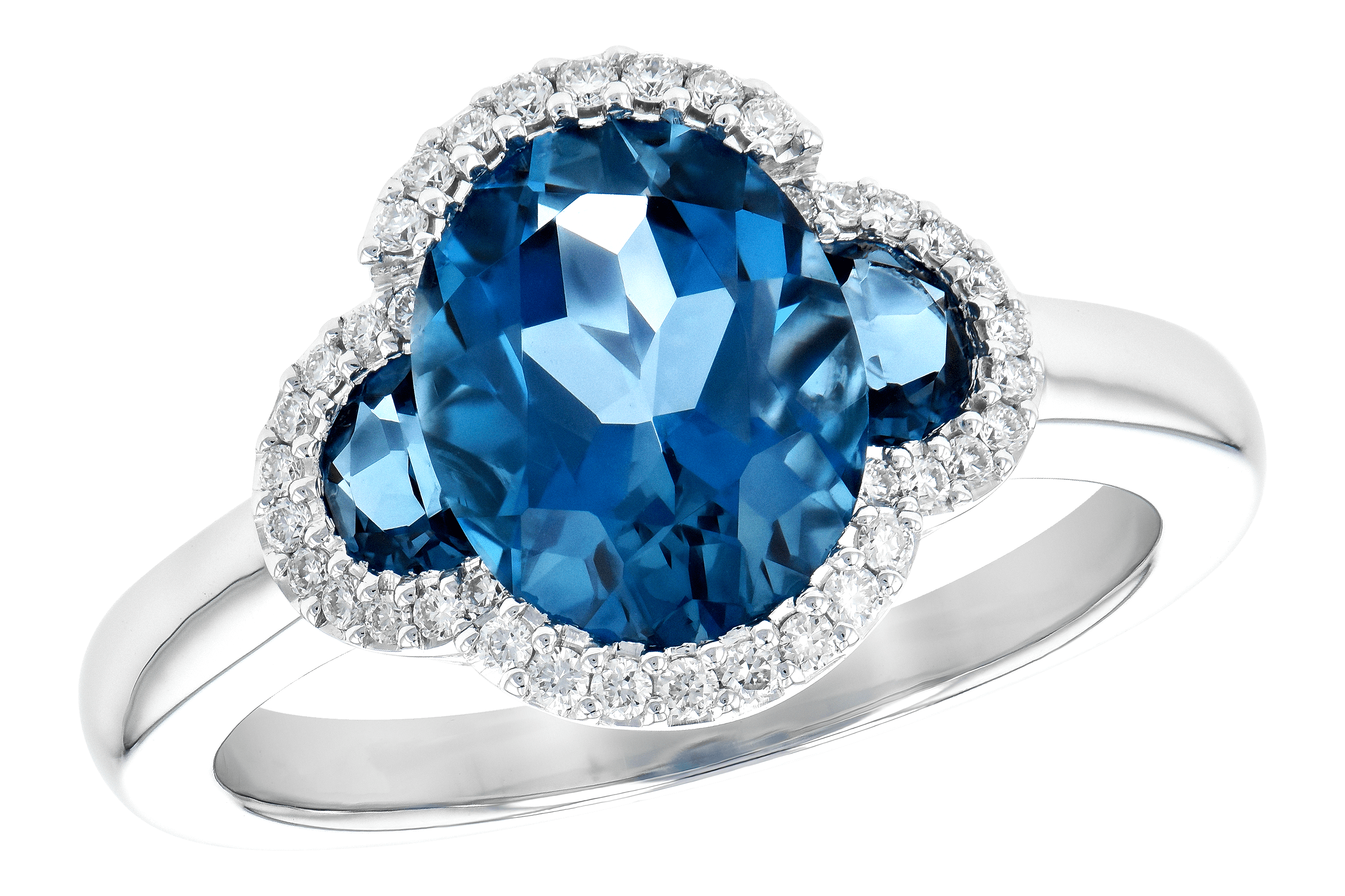 A190-14880: LDS RG 3.04 TW LONDON BLUE TOPAZ 3.20 TGW