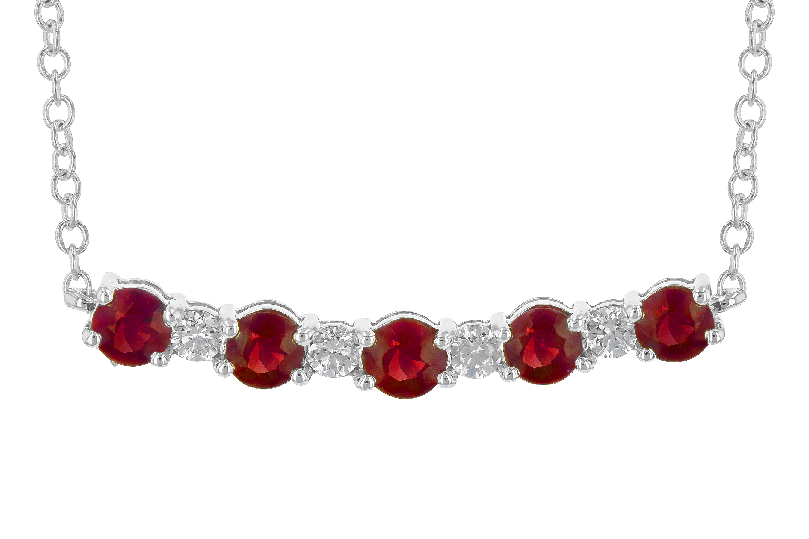 A190-17553: NECK .58 TW RUBY .70 TGW