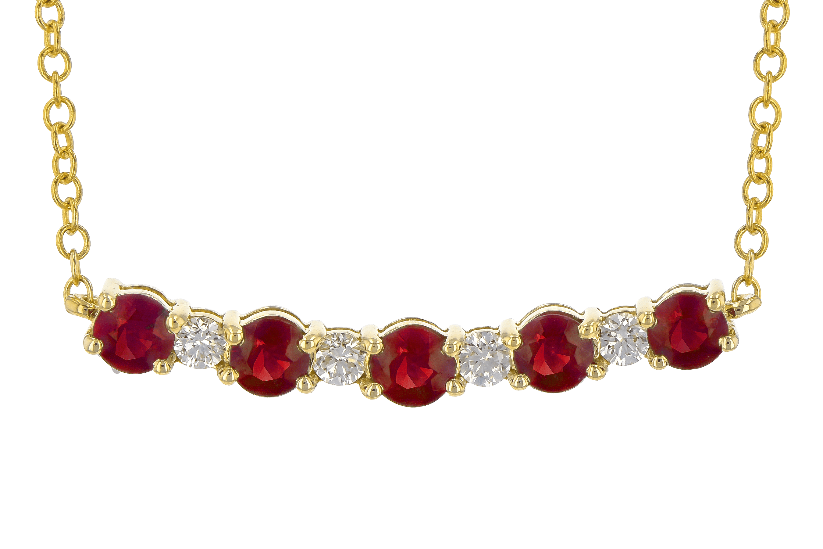 A190-17553: NECK .58 TW RUBY .70 TGW