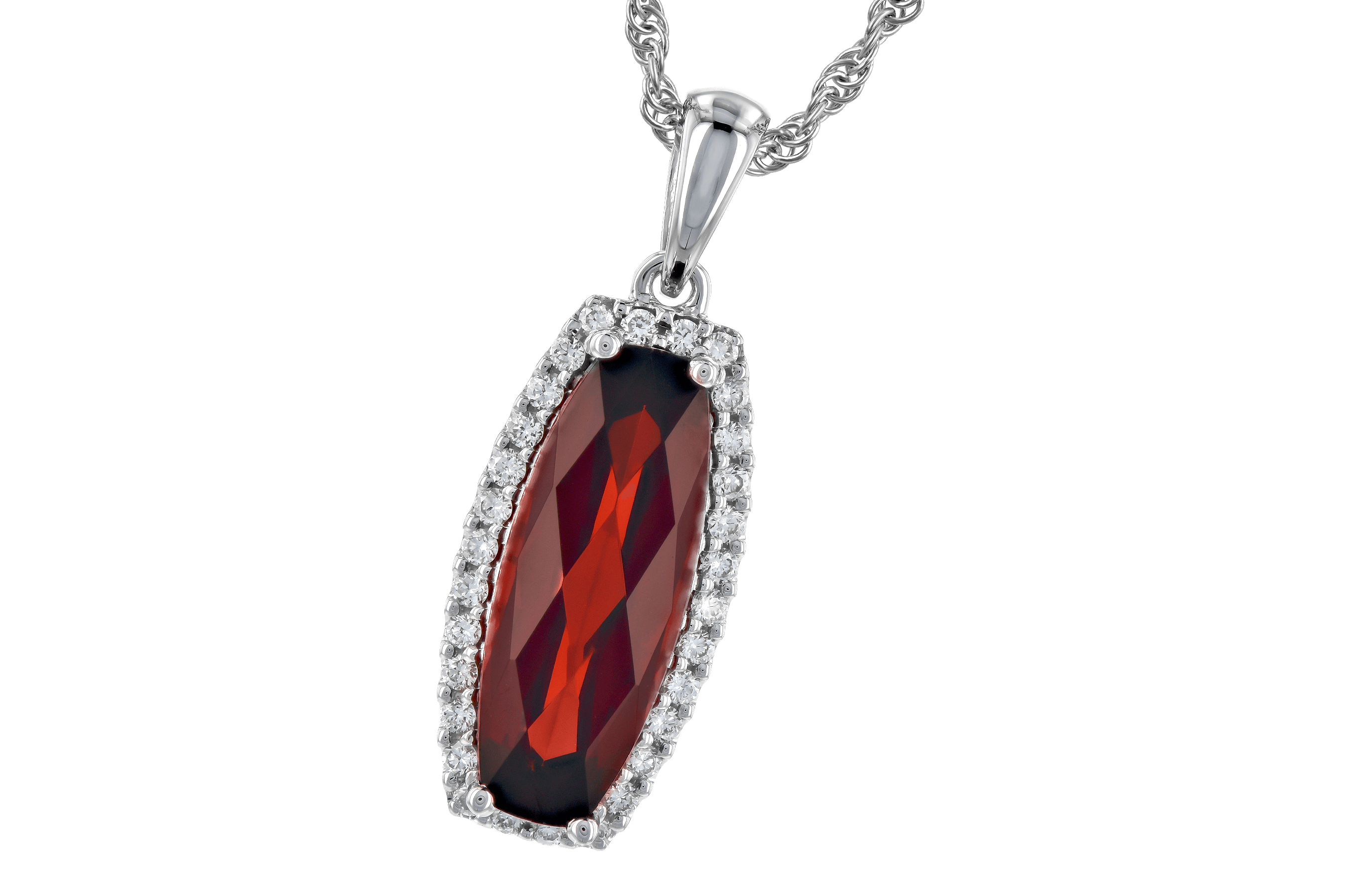 A272-83980: NECK 1.75 GARNET 1.87 TGW