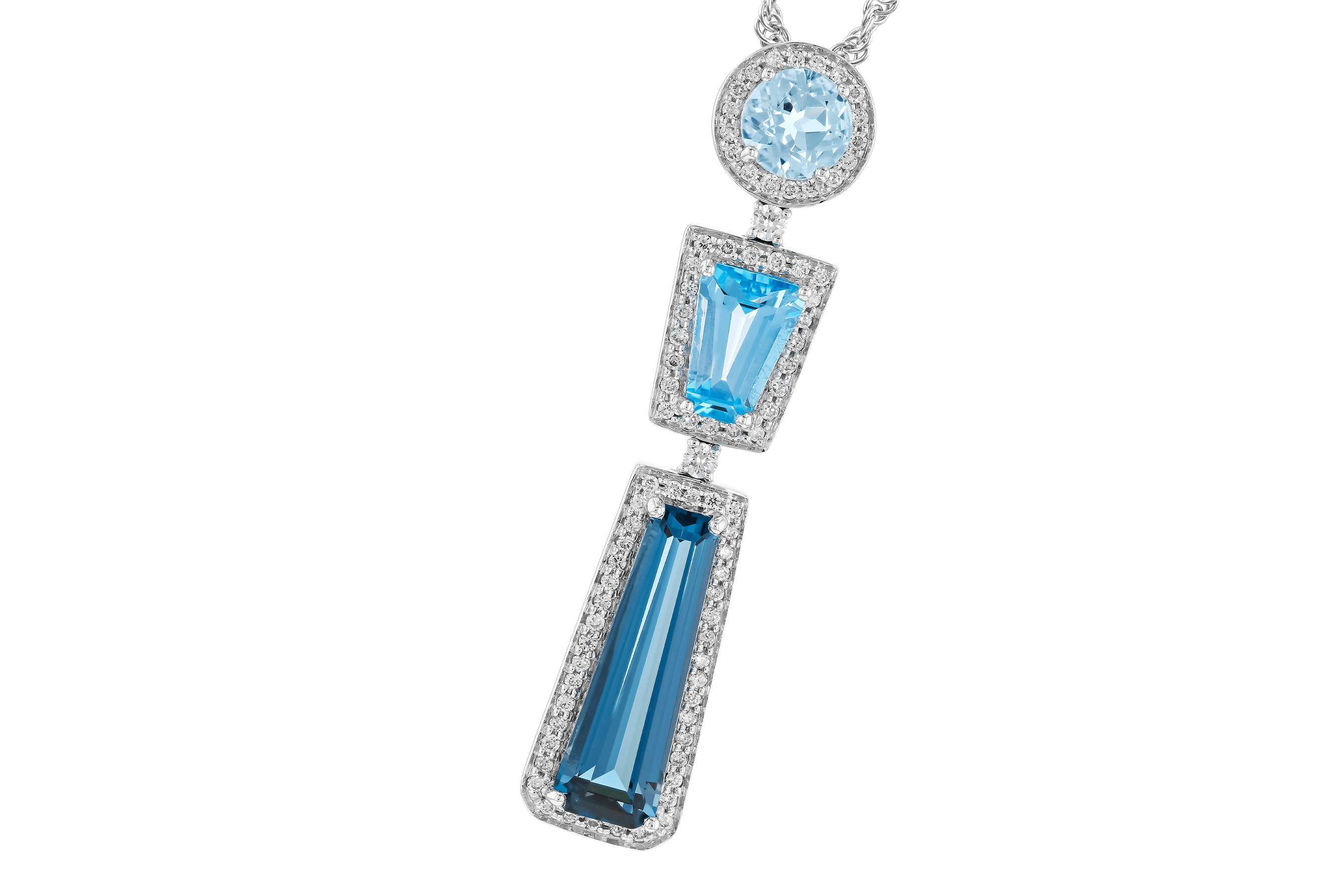 A273-74844: NECK 3.26 TW BLUE TOPAZ 3.50 TGW