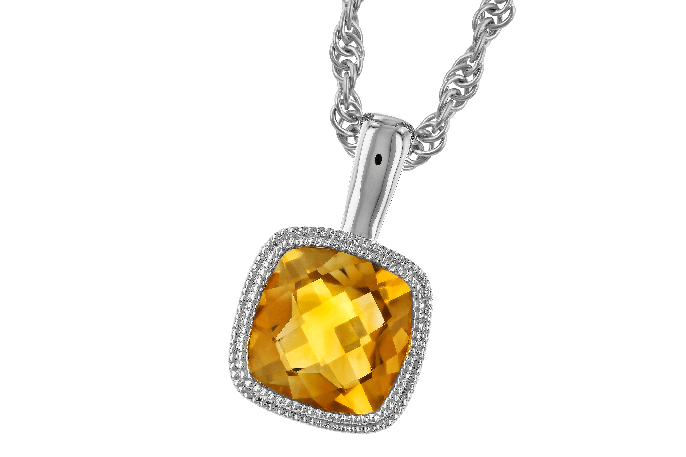 A273-79371: NECKLACE .75 CT CITRINE