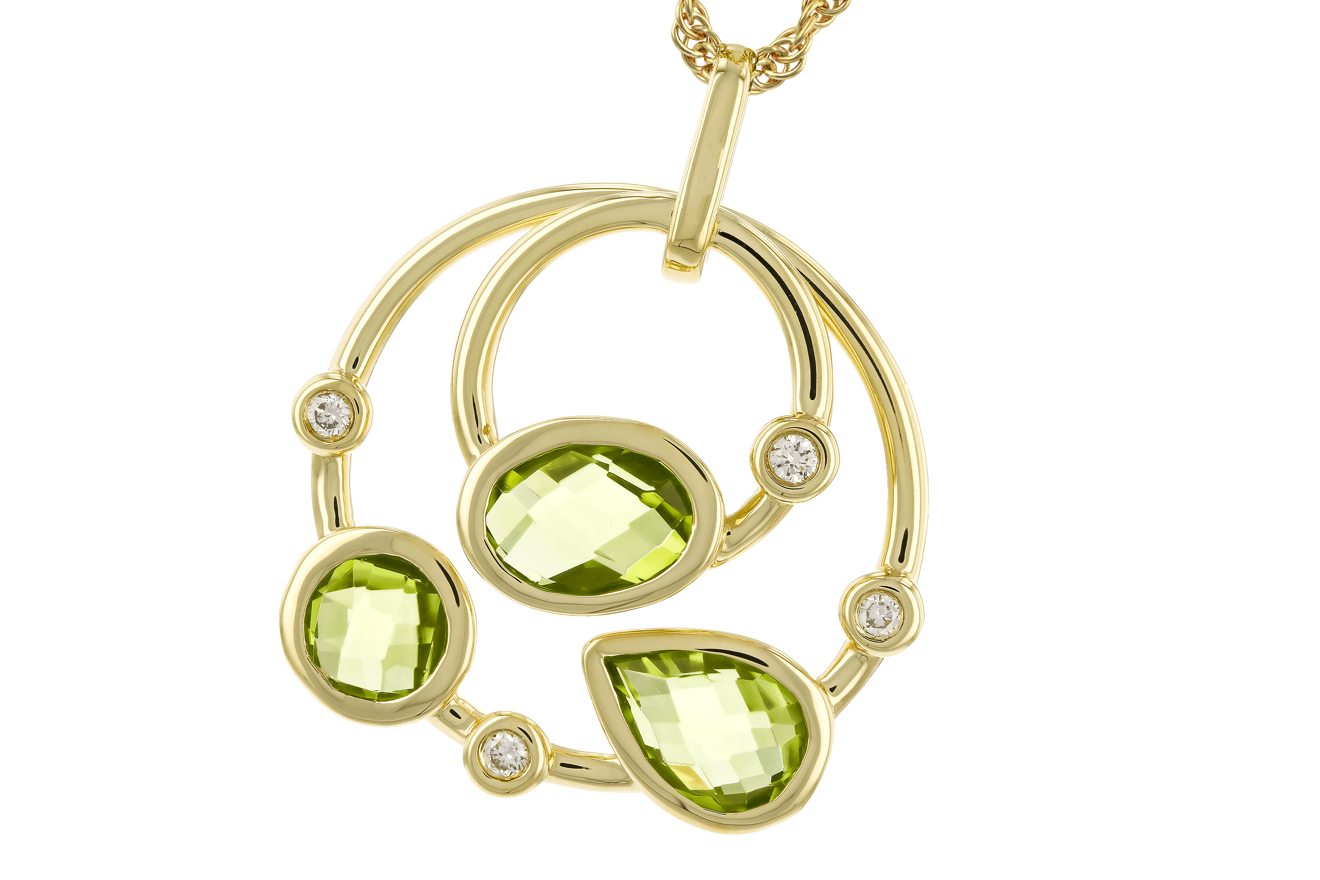 A274-63926: NECKLACE 2.20 PERIDOT 2.26 TGW