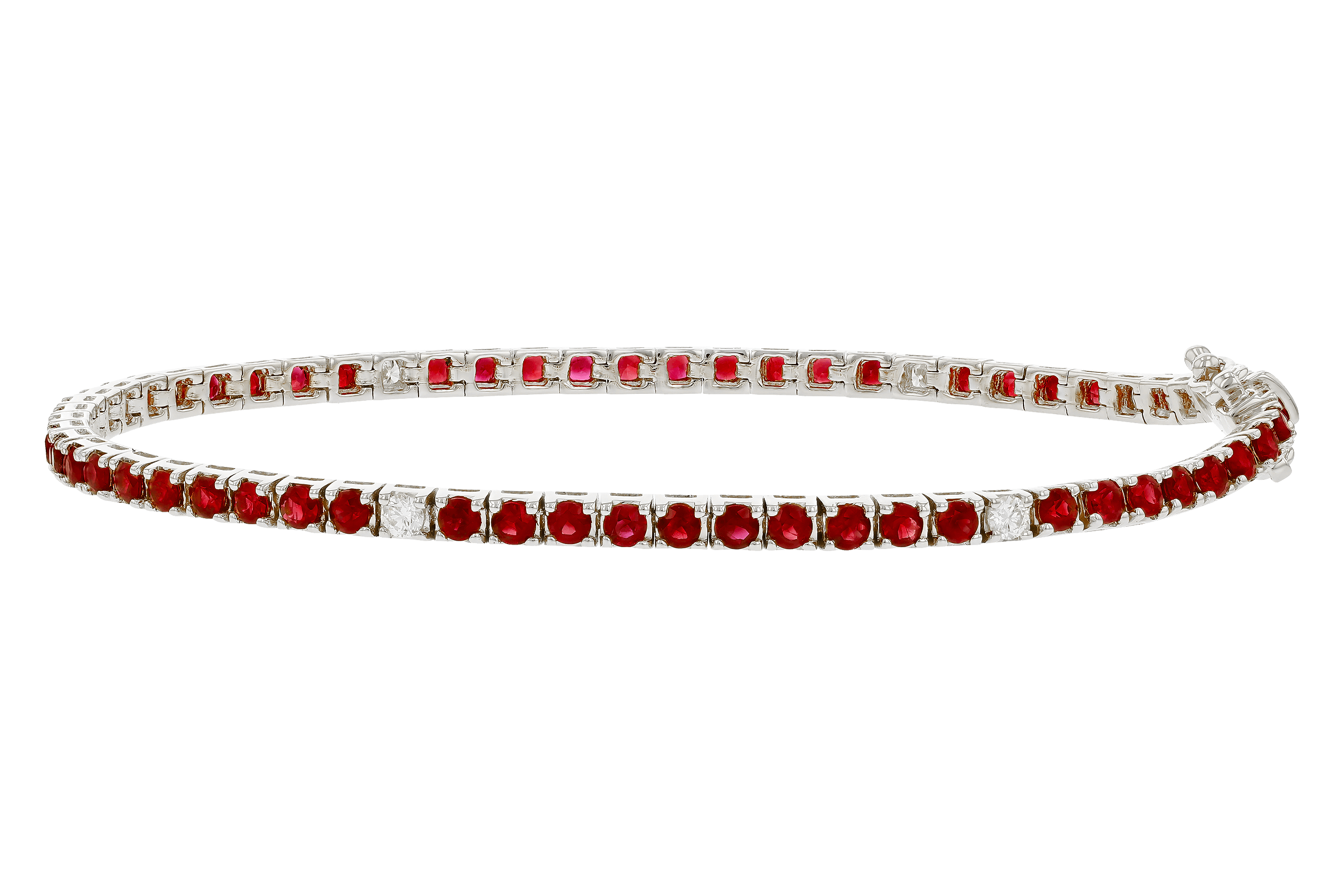 A274-64908: BRACELET 3.04 RUBY 3.29 TGW (7")