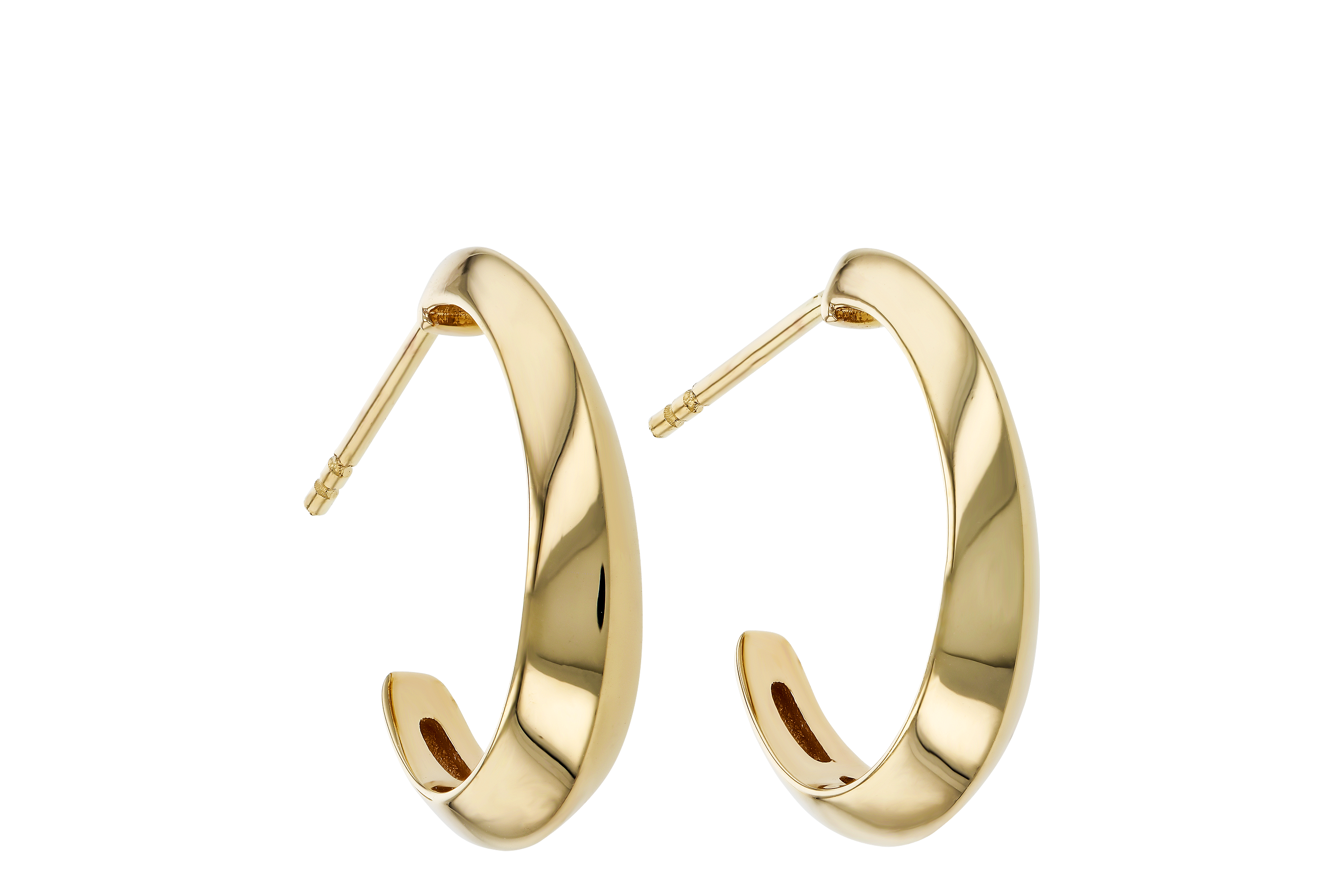 A274-65771: GOLD EARRINGS (19MM)