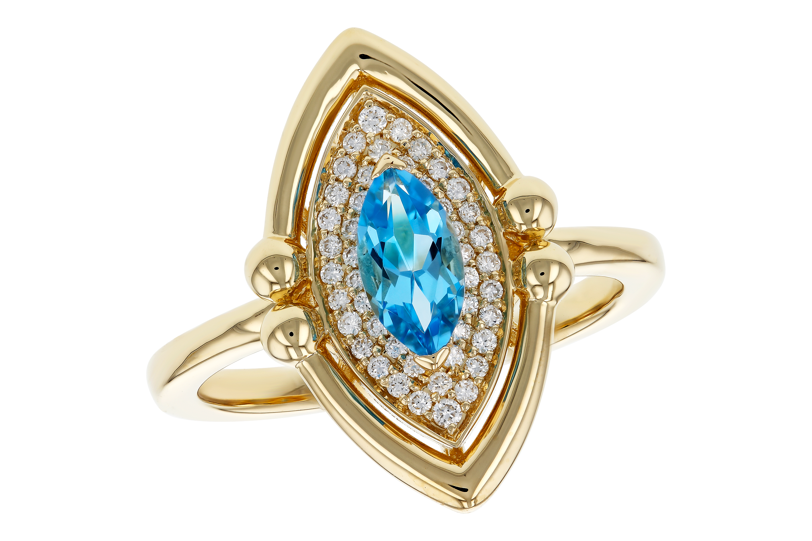 A274-72117: LDS RG .54 BLUE TOPAZ .70 TGW (8x4MM BT)