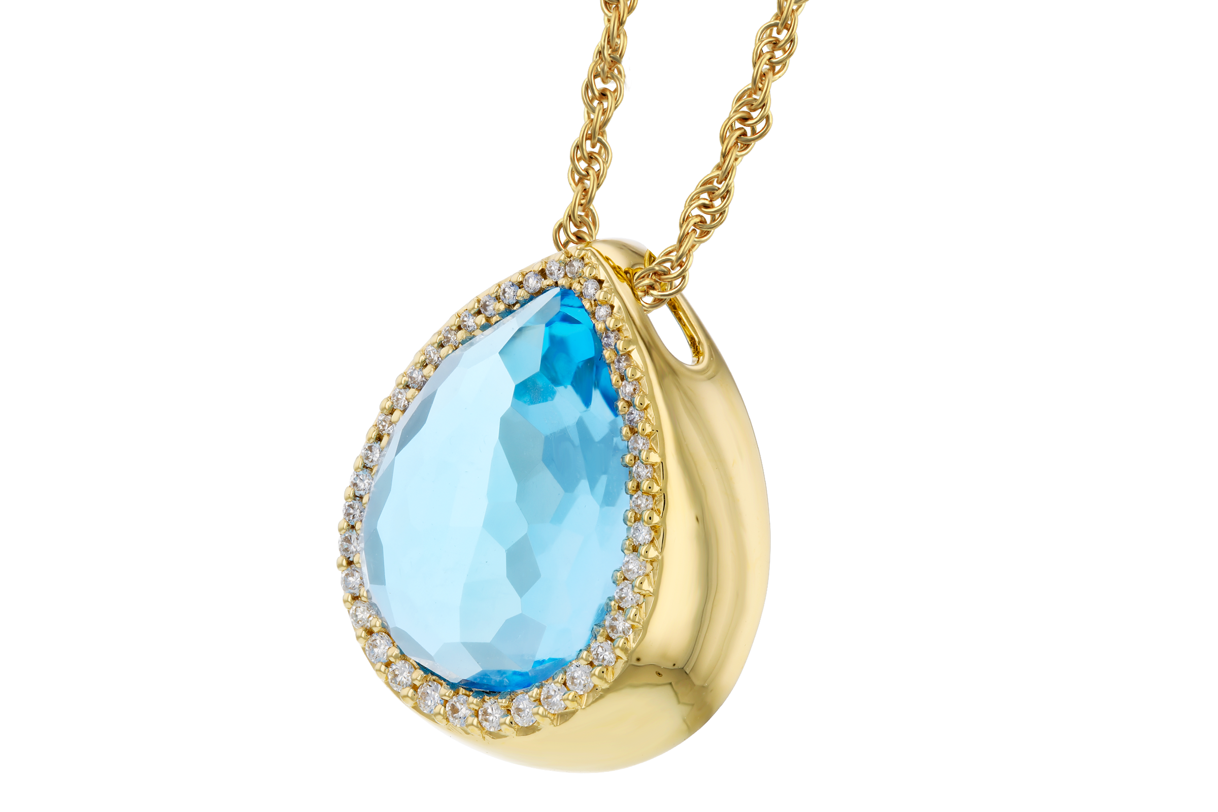 A275-55808: NECK 5.78 LONDON BLUE TOPAZ 5.92 TGW (14x10MM)
