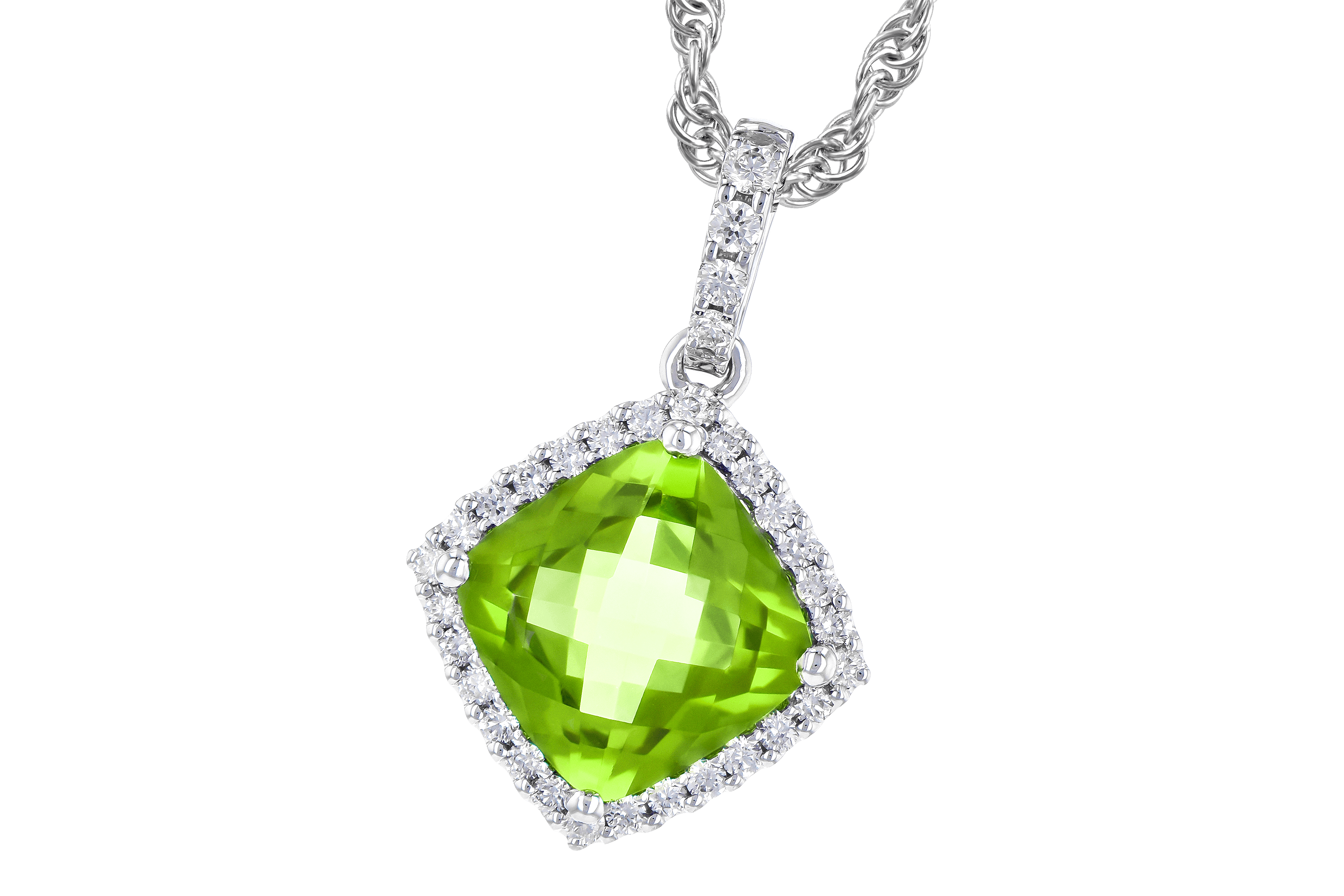 B183-80344: NECK 1.43 PERIDOT 1.54 TGW