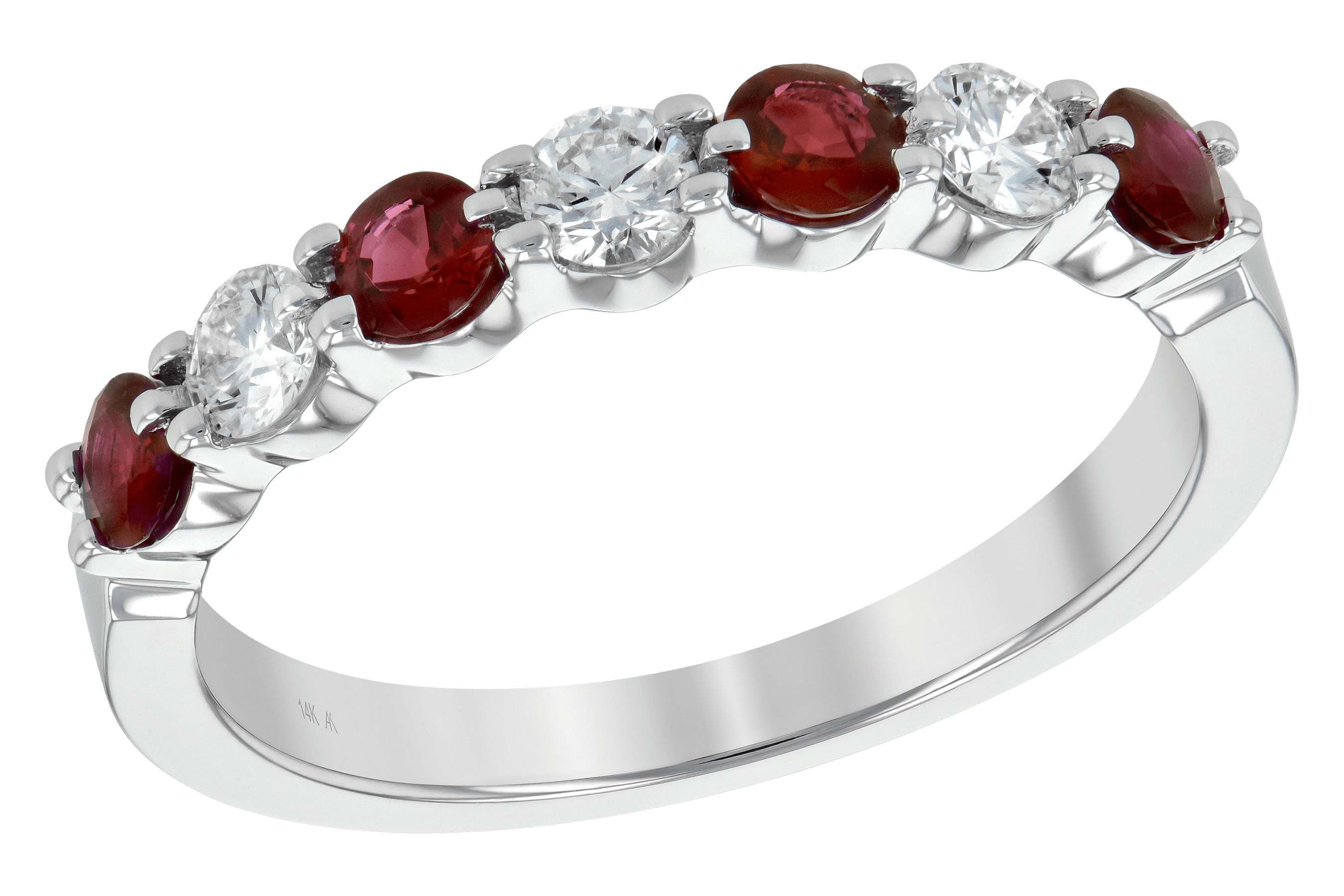 B189-24871: LDS WED RG .48 RUBY .78 TGW