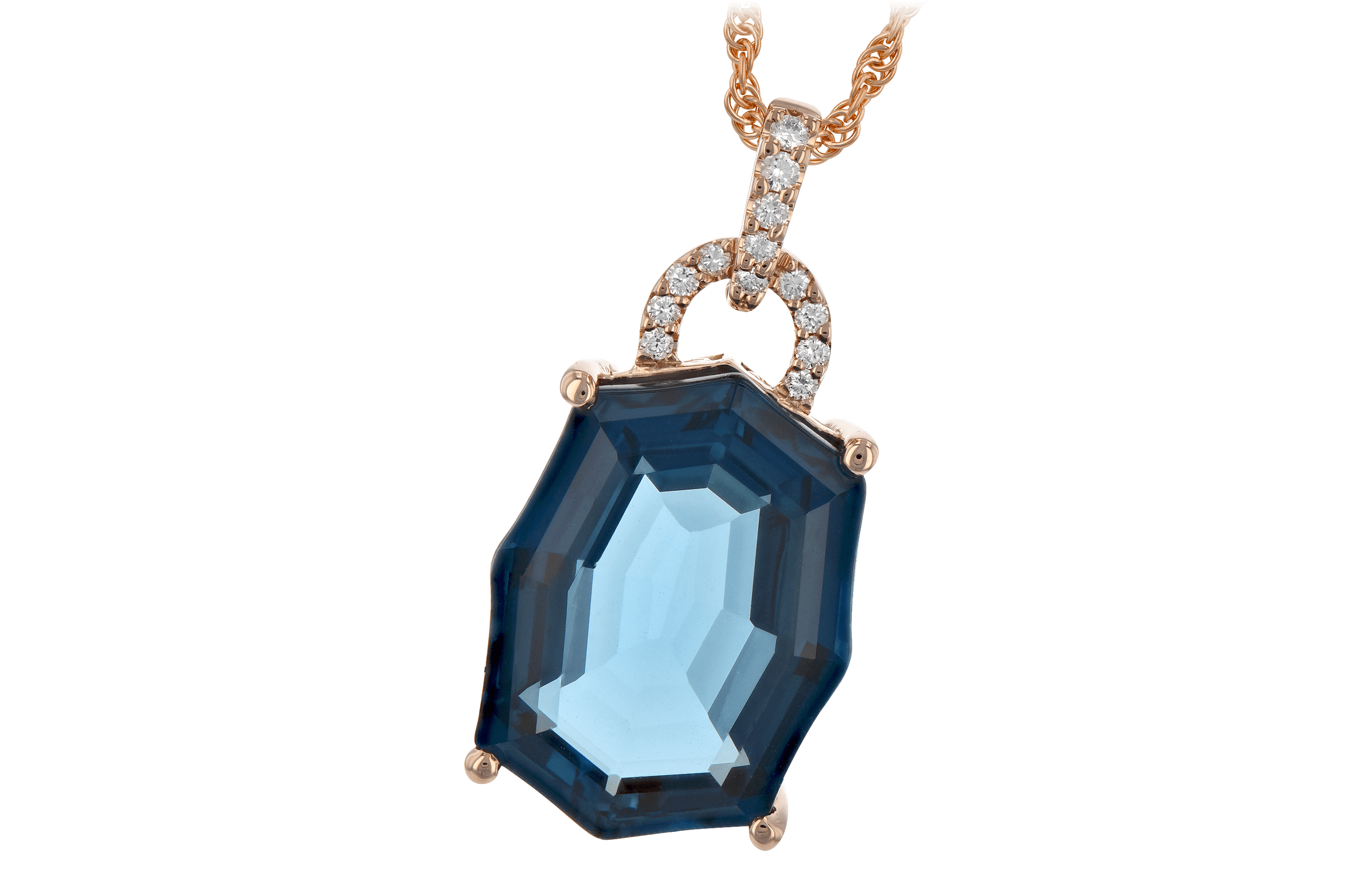 B189-26726: NECK 11.75 LONDON BLUE TOPAZ 11.85 TGW