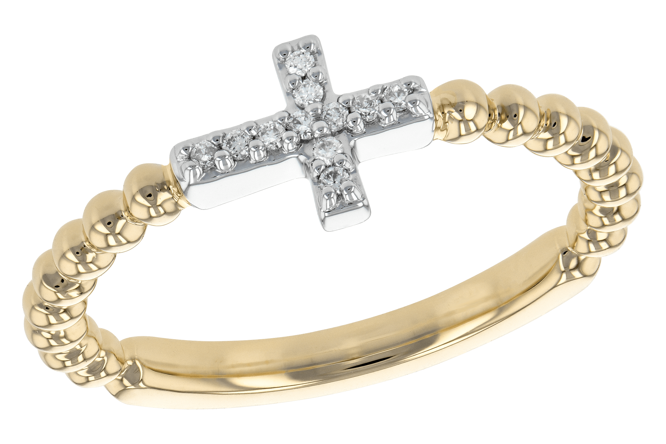 B190-11208: LDS DIA RG .05 TW (M189-24852 YG RING & WG SETTING)