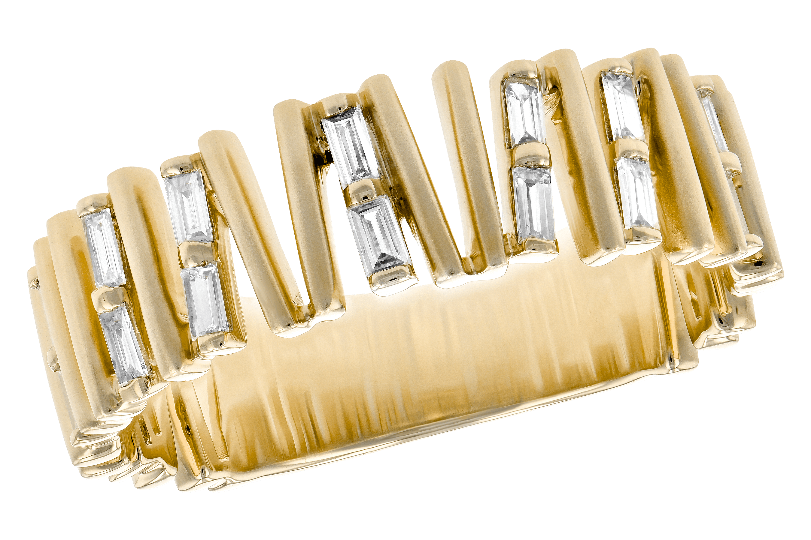 B190-13926: LDS DIA WED RG .24 TW BAGUETTES