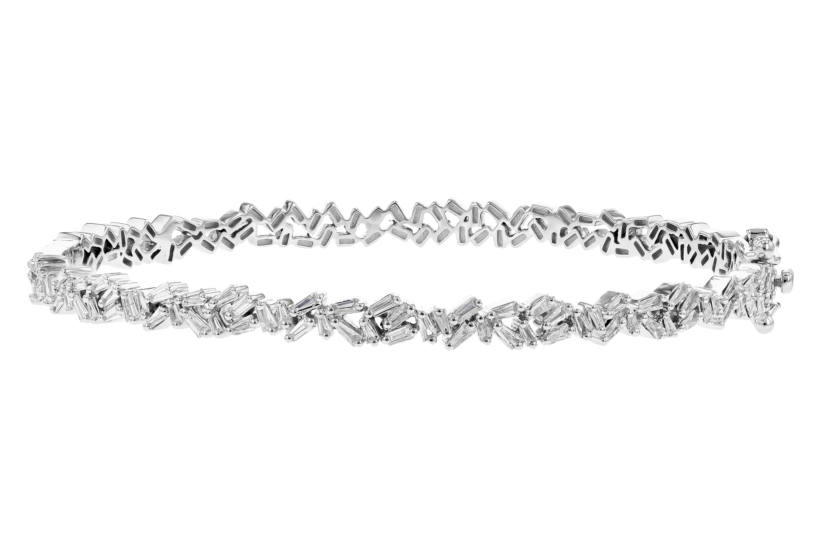 B272-83053: BANGLE .84 TW BAGUETTE DIAS