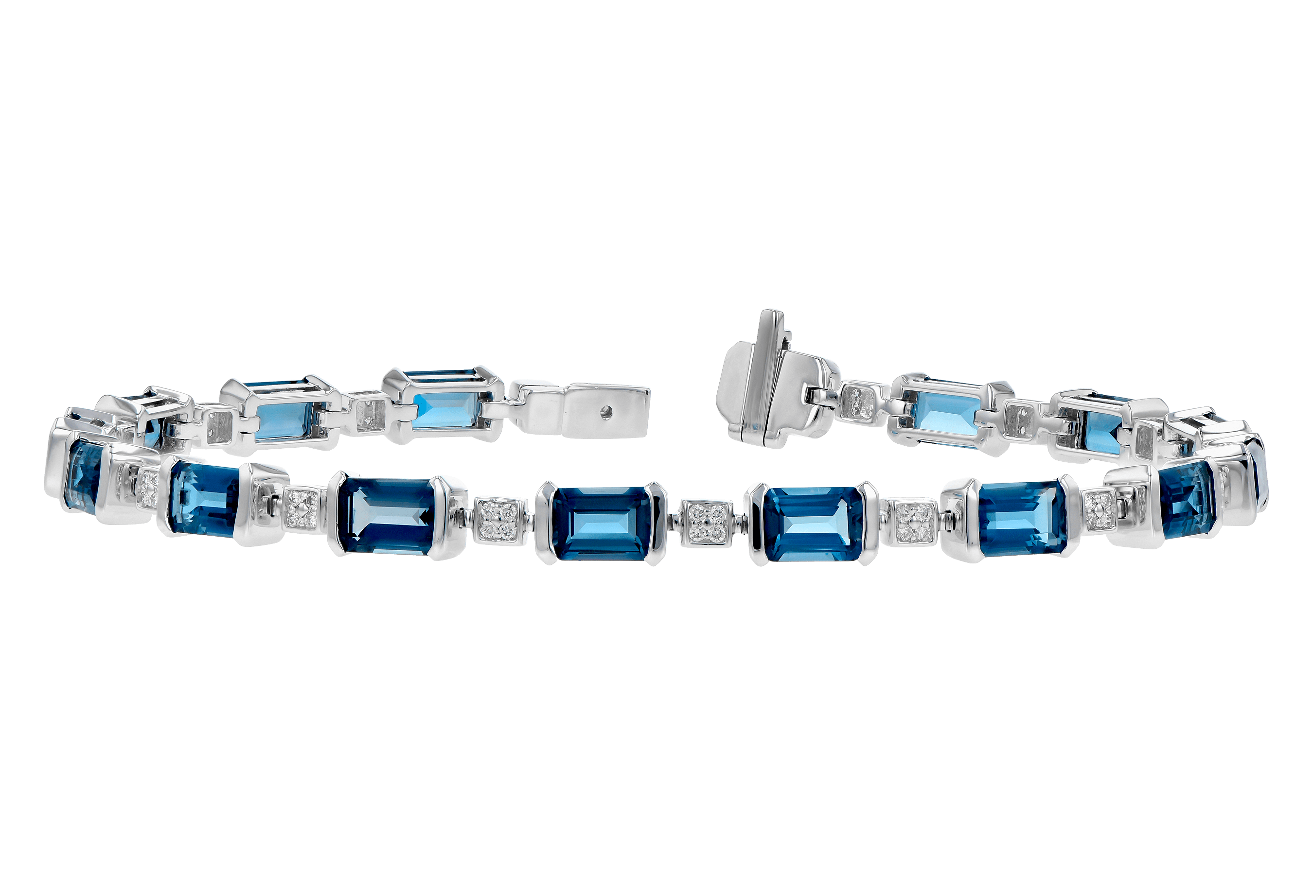 B272-83953: BRACELET 7.90 LONDON BLUE TOPAZ 8.13 TGW