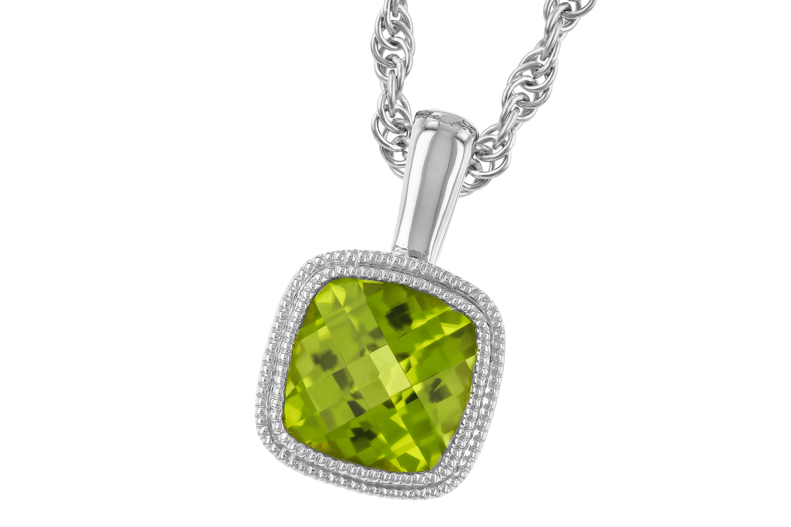 B273-78544: NECKLACE .95 CT PERIDOT