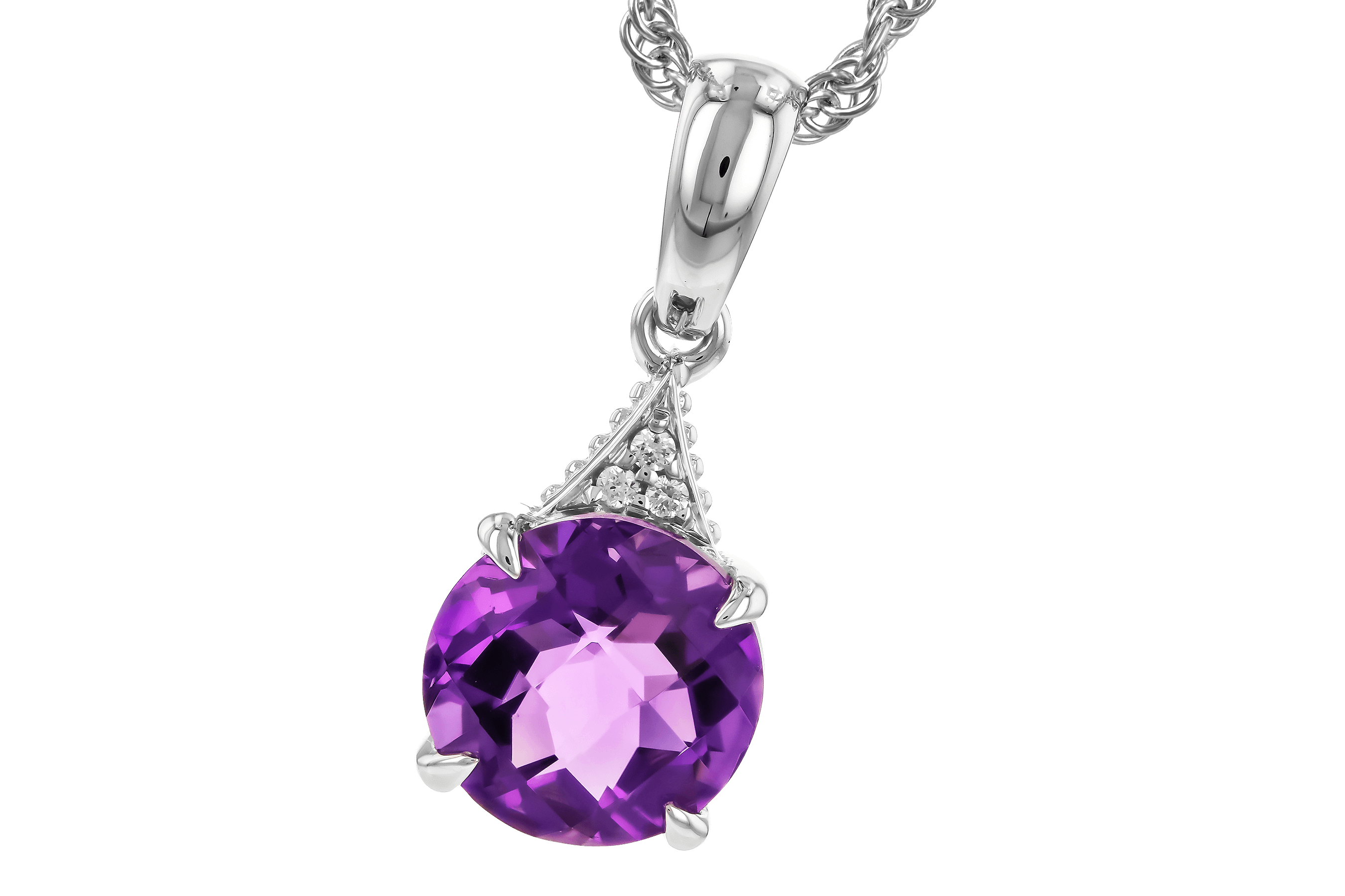 B273-81253: NECK 1.28 AMETHYST 1.29 TGW (7MM RD)