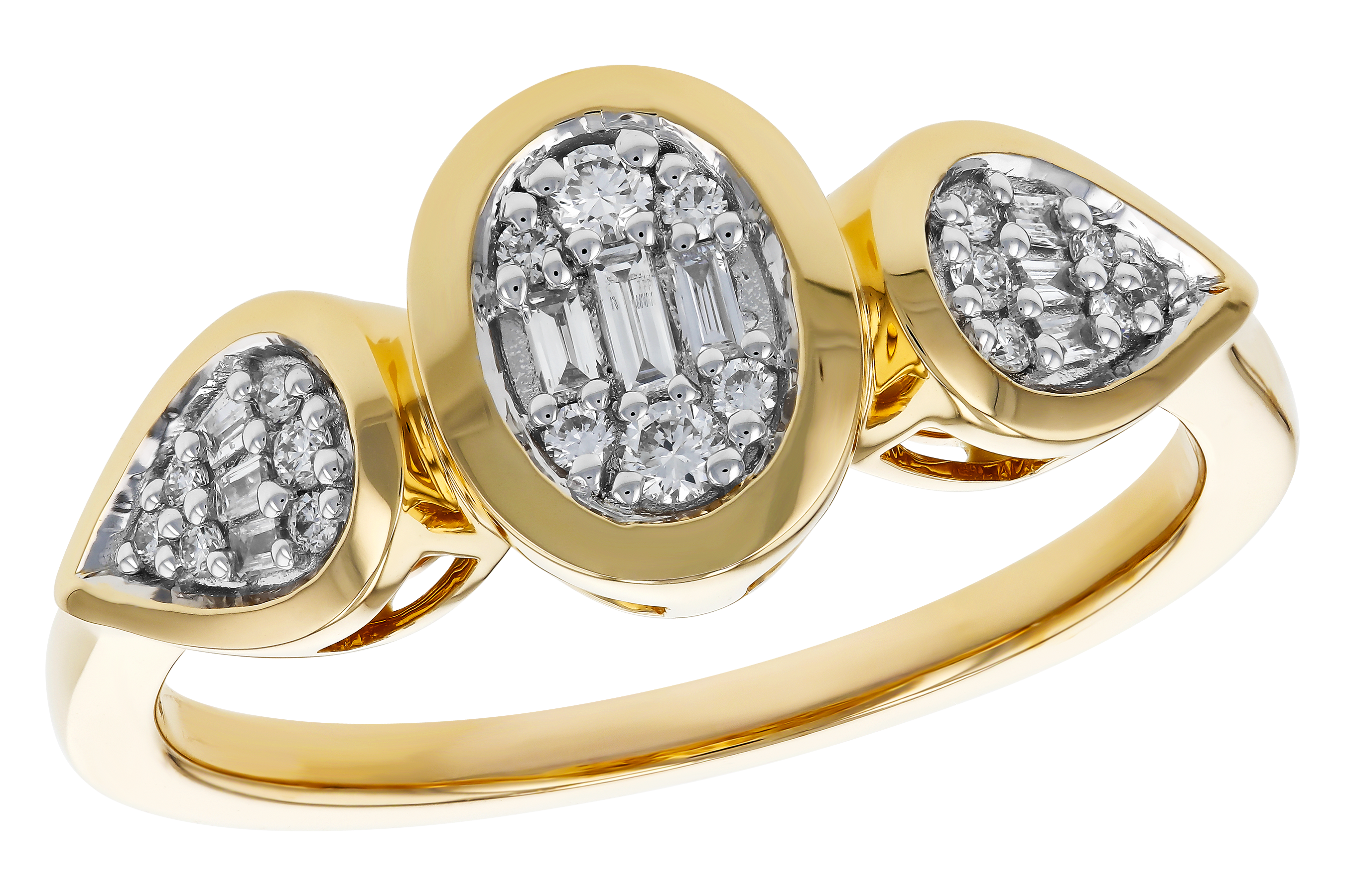 B274-72162: LDS DIA RG .07 TW BAGUETTE .17 TW