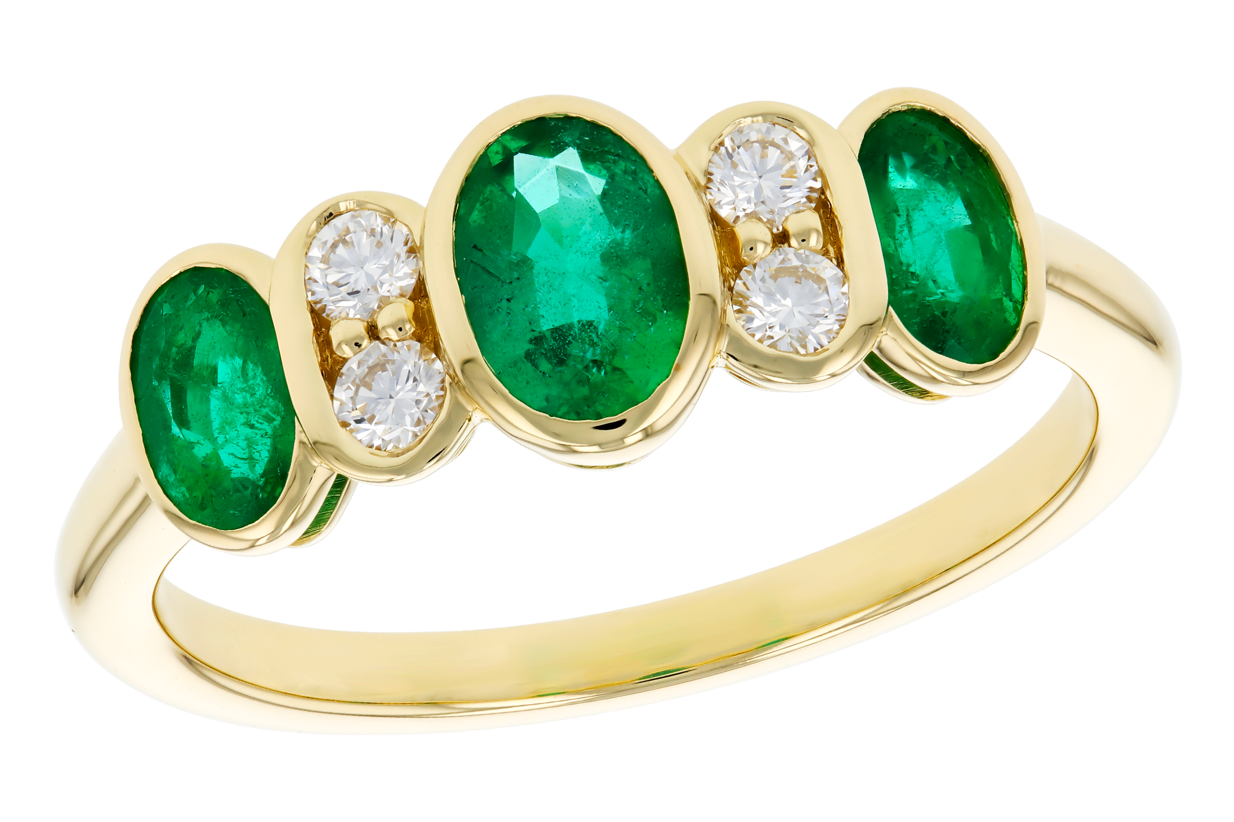 B275-57580: LDS RG .90 TW EMERALD 1.05 TGW