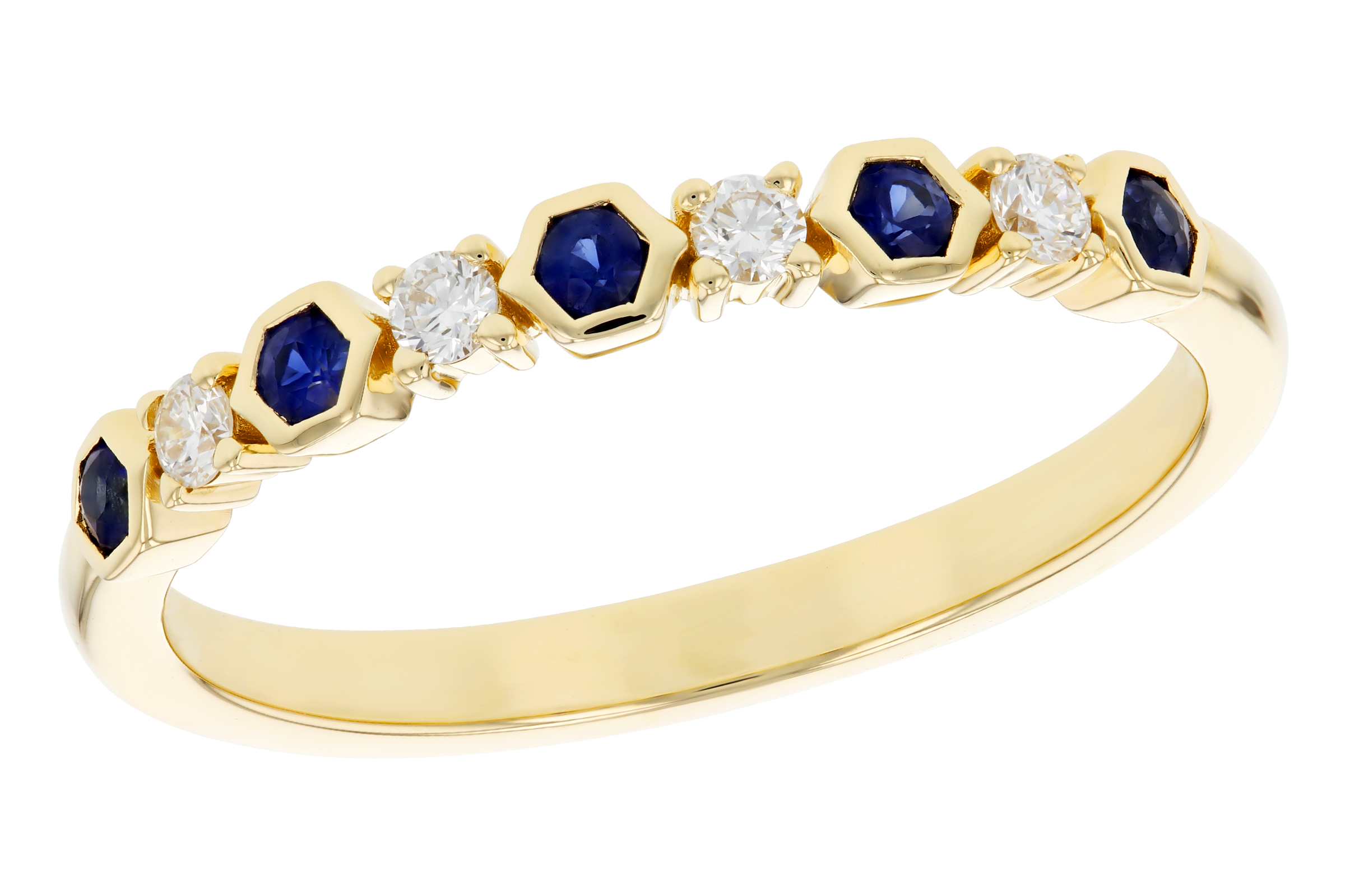 B275-57589: LDS WED RG .14 TW SAPPHIRE .24 TGW