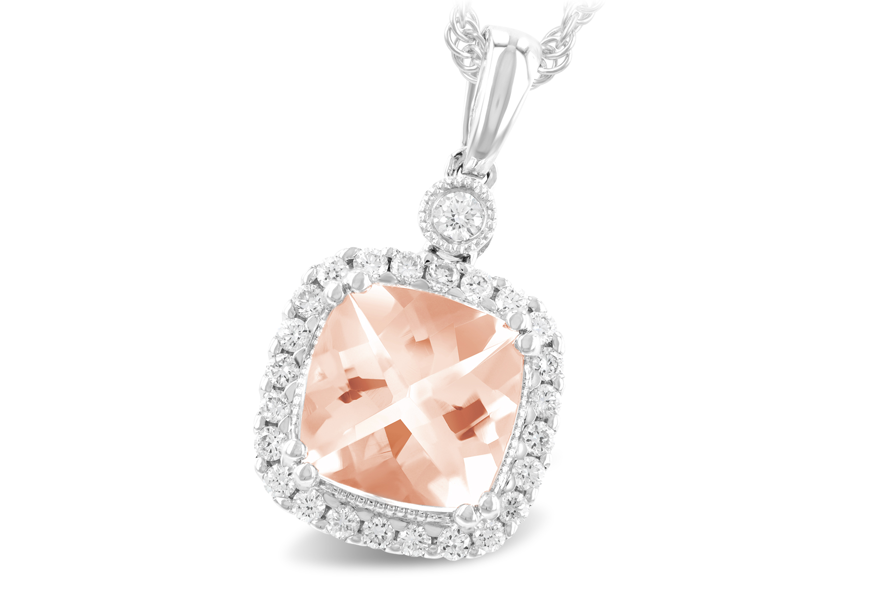 C186-47598: NECK 1.09 MORGANITE 1.26 TGW (7MM MORG)