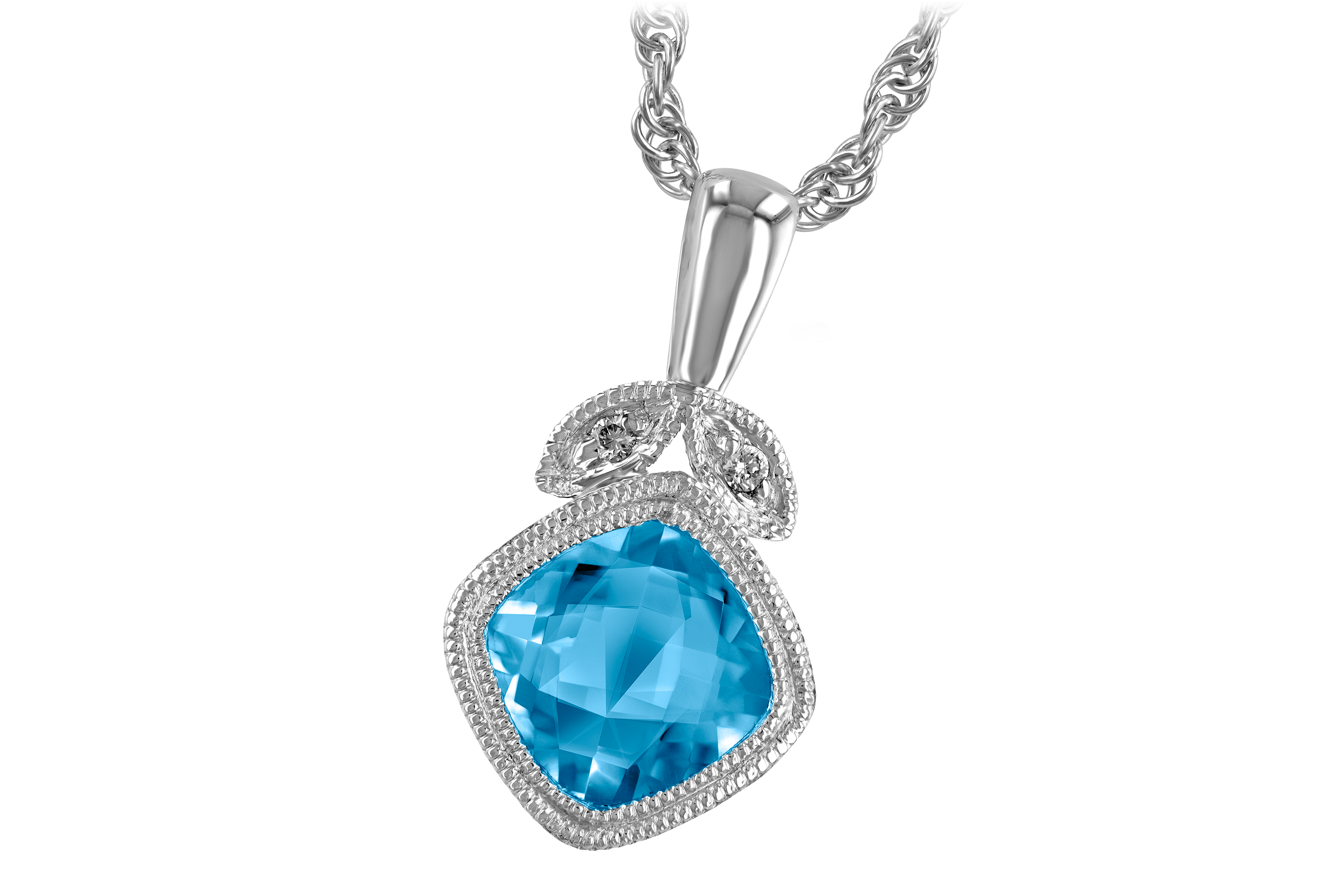 C186-52135: NECK 1.05 BLUE TOPAZ 1.06 TGW