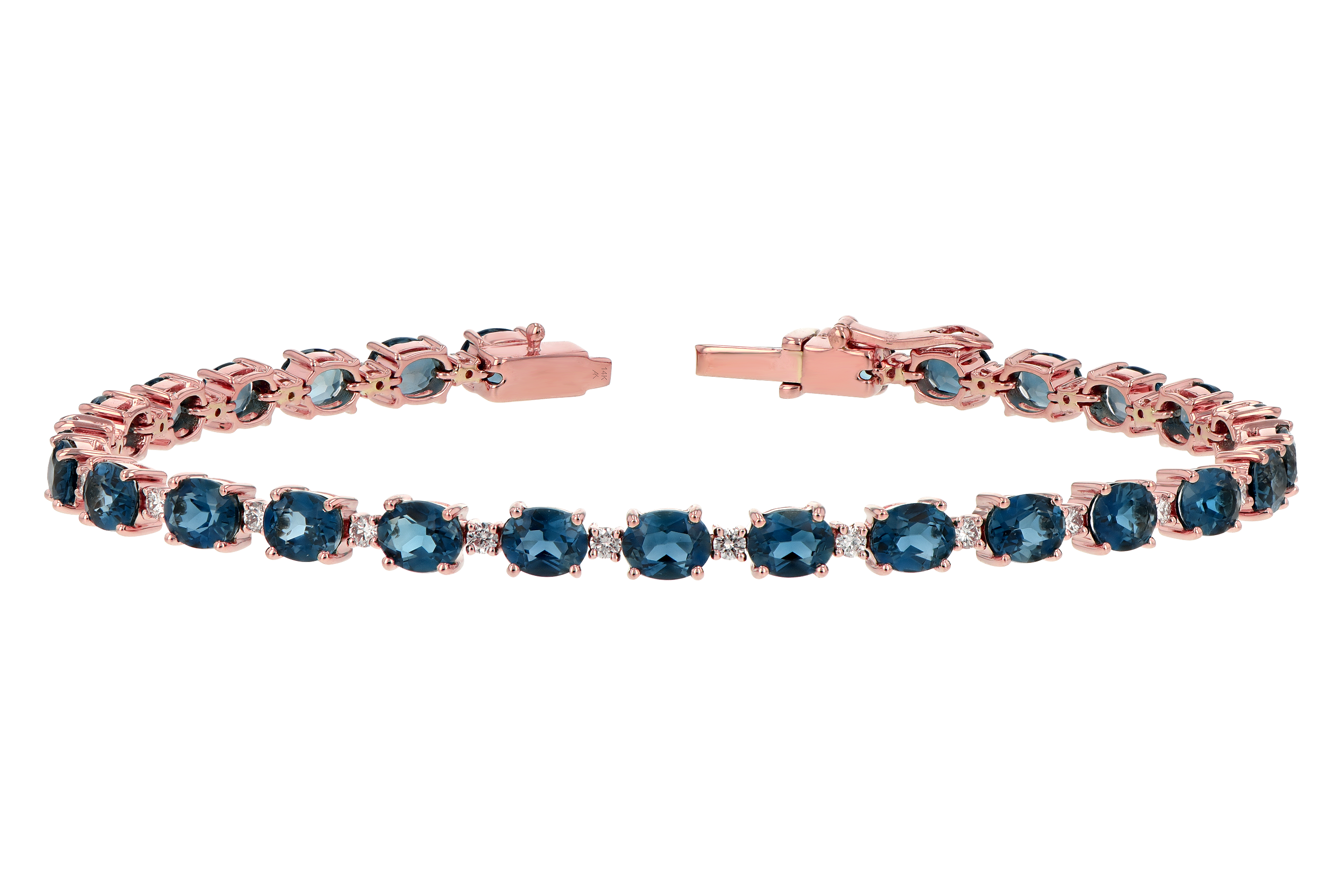 C189-20289: BRACELET 8.97 LONDON BLUE TPZ 9.55 TGW