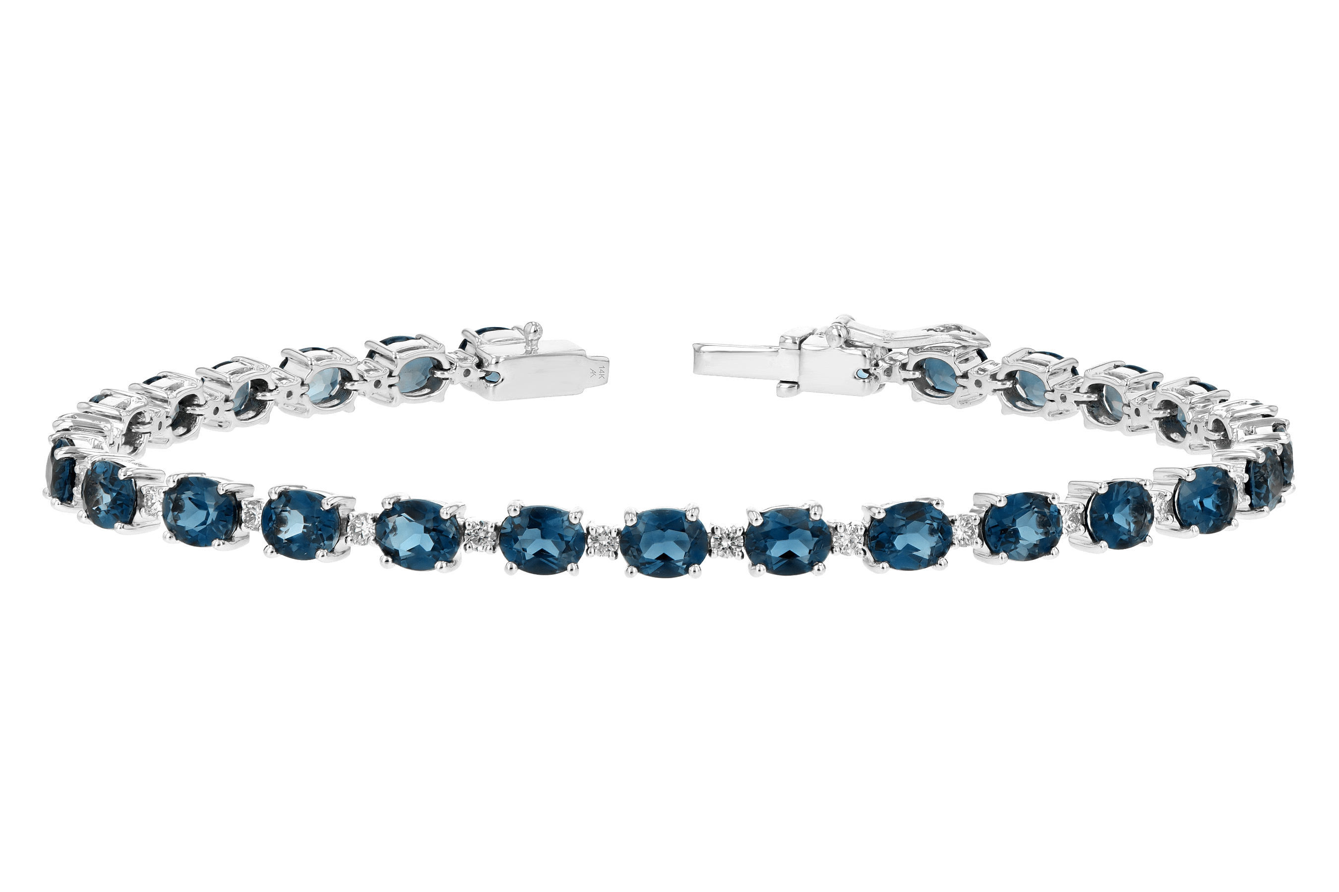 C189-20289: BRACELET 8.97 LONDON BLUE TPZ 9.55 TGW