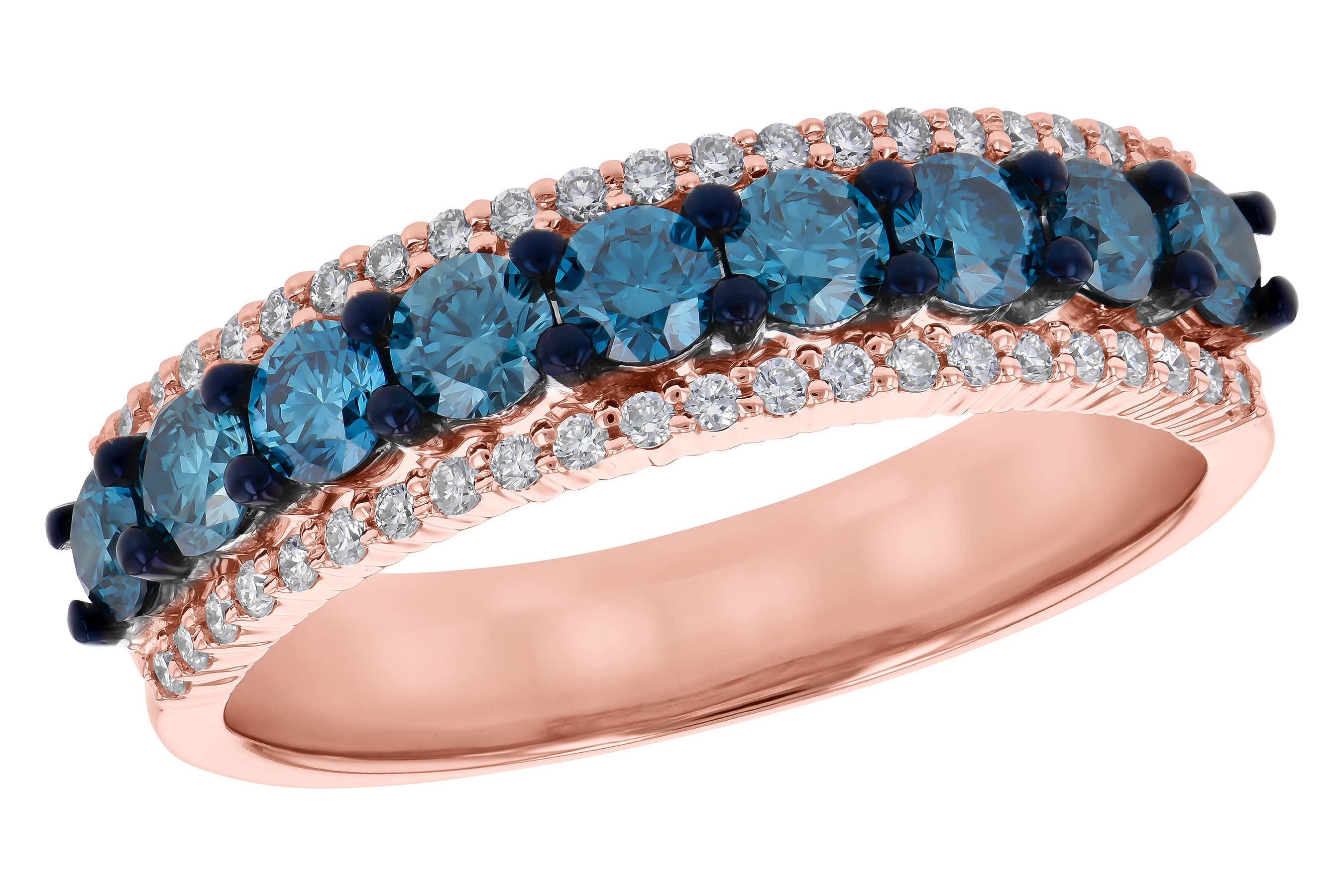 C272-89444: LDS DIA RG .80 TW BLUE DIAS 1.00 TW