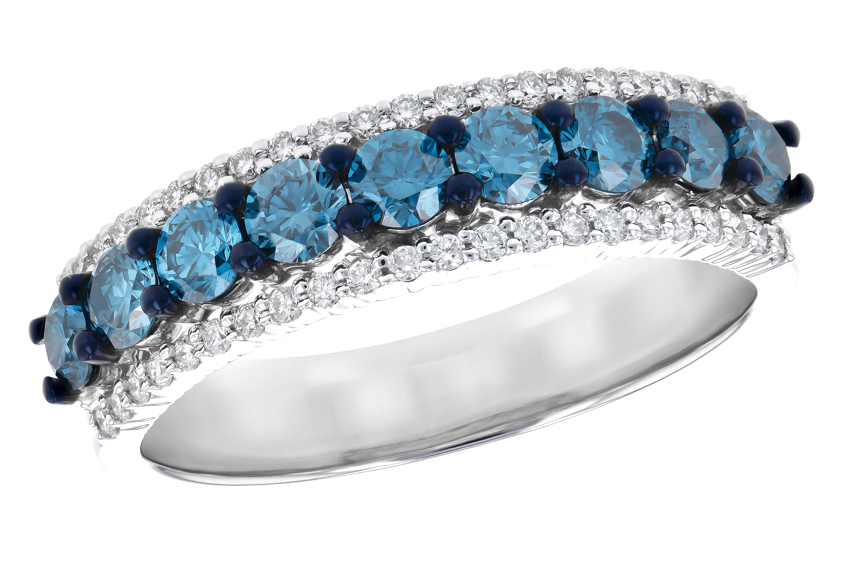 C272-89444: LDS DIA RG .80 TW BLUE DIAS 1.00 TW