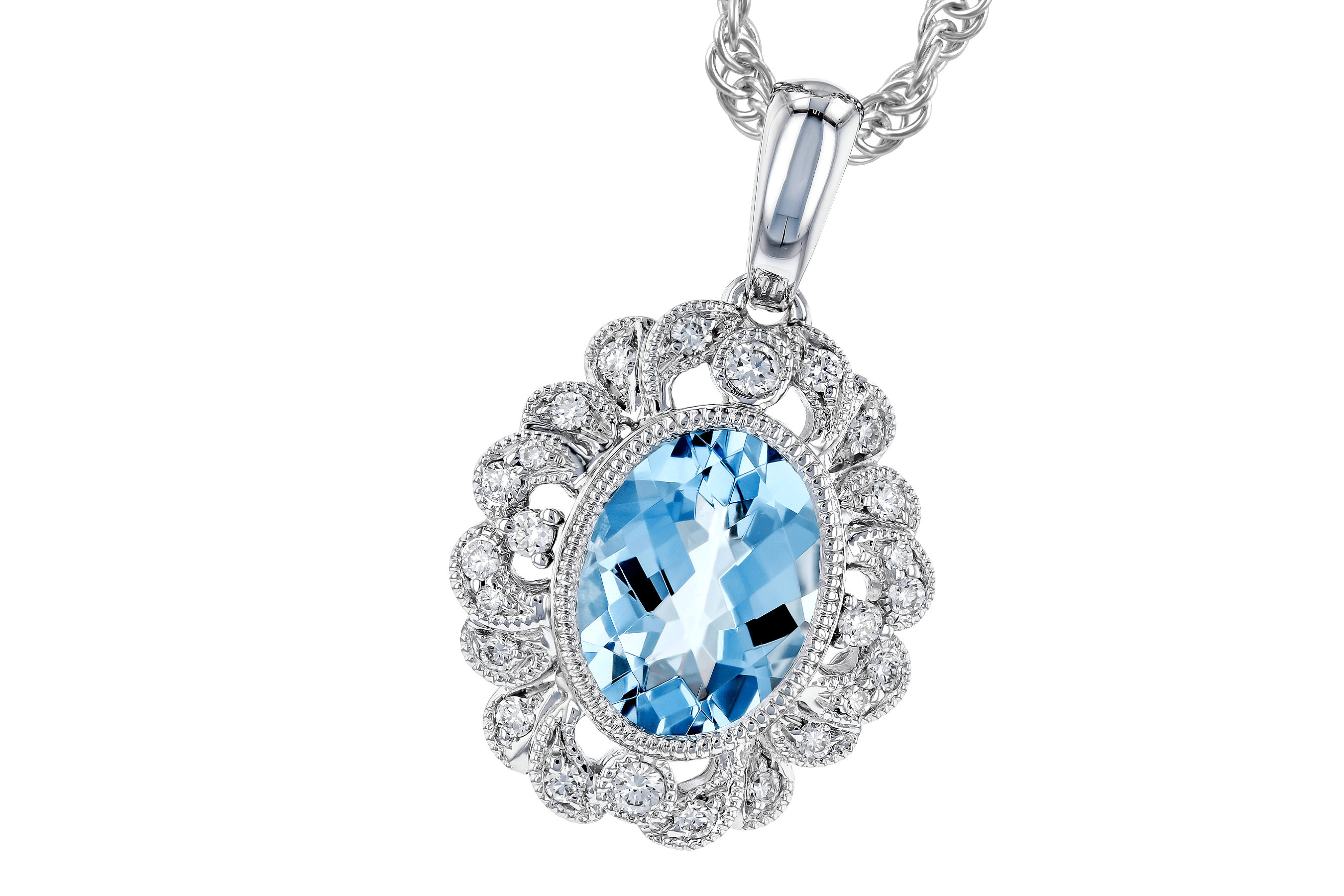 C273-74880: NECK .98 AQUA 1.12 TGW (8x6MM AQ)