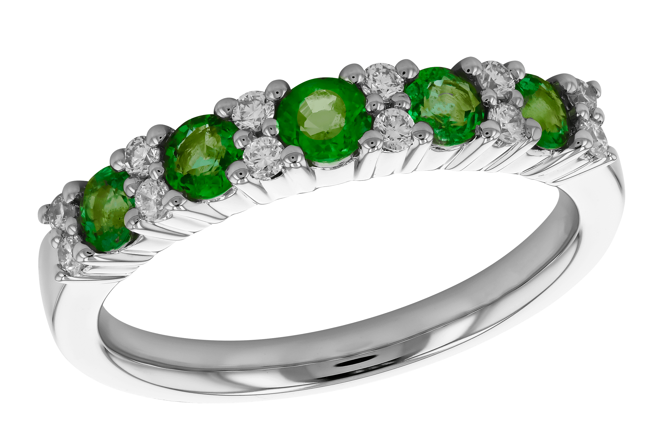 C273-80344: LDS WED RG .55 EMERALD .72 TGW