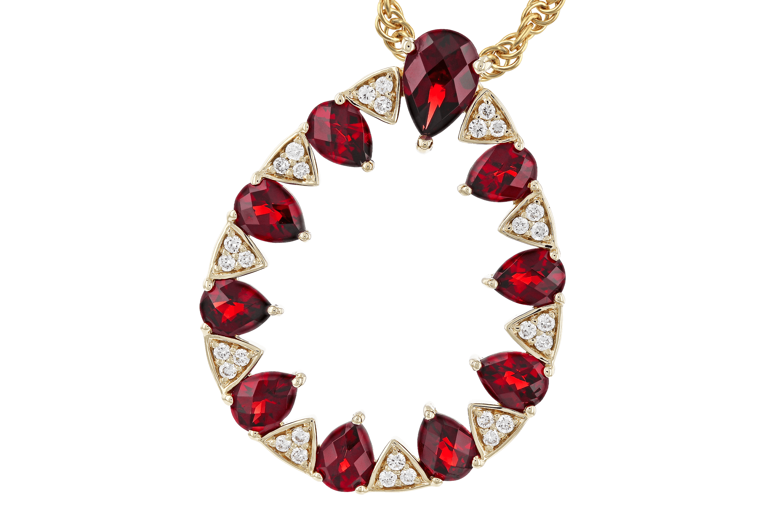 C274-65744: NECKLACE 1.85 GARNET 1.96 TGW