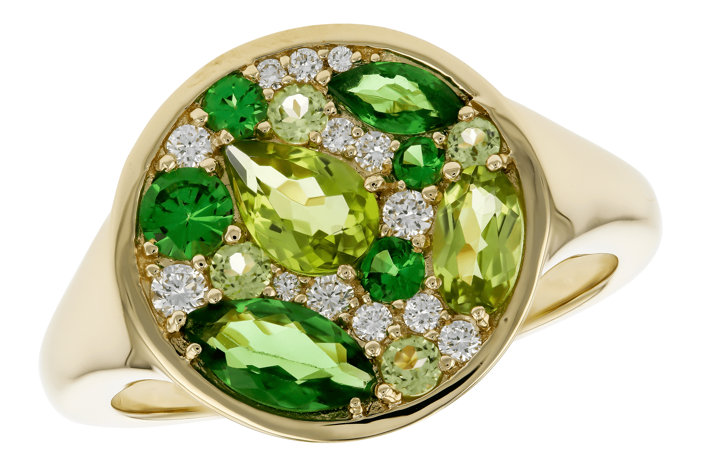 C274-67571: LDS RG 1.34 TW SEMI-PRECIOUS (TSAV, PER) 1.50 TGW
