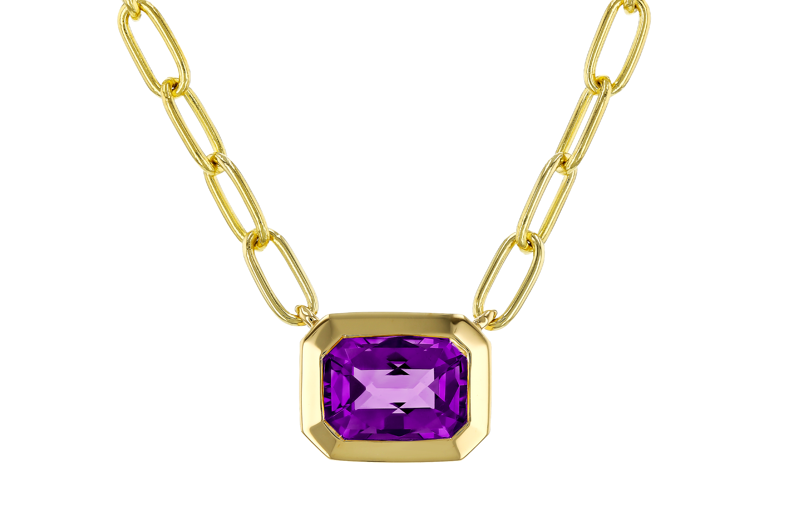 C274-69444: NECKLACE .82 AMETHYST (18")