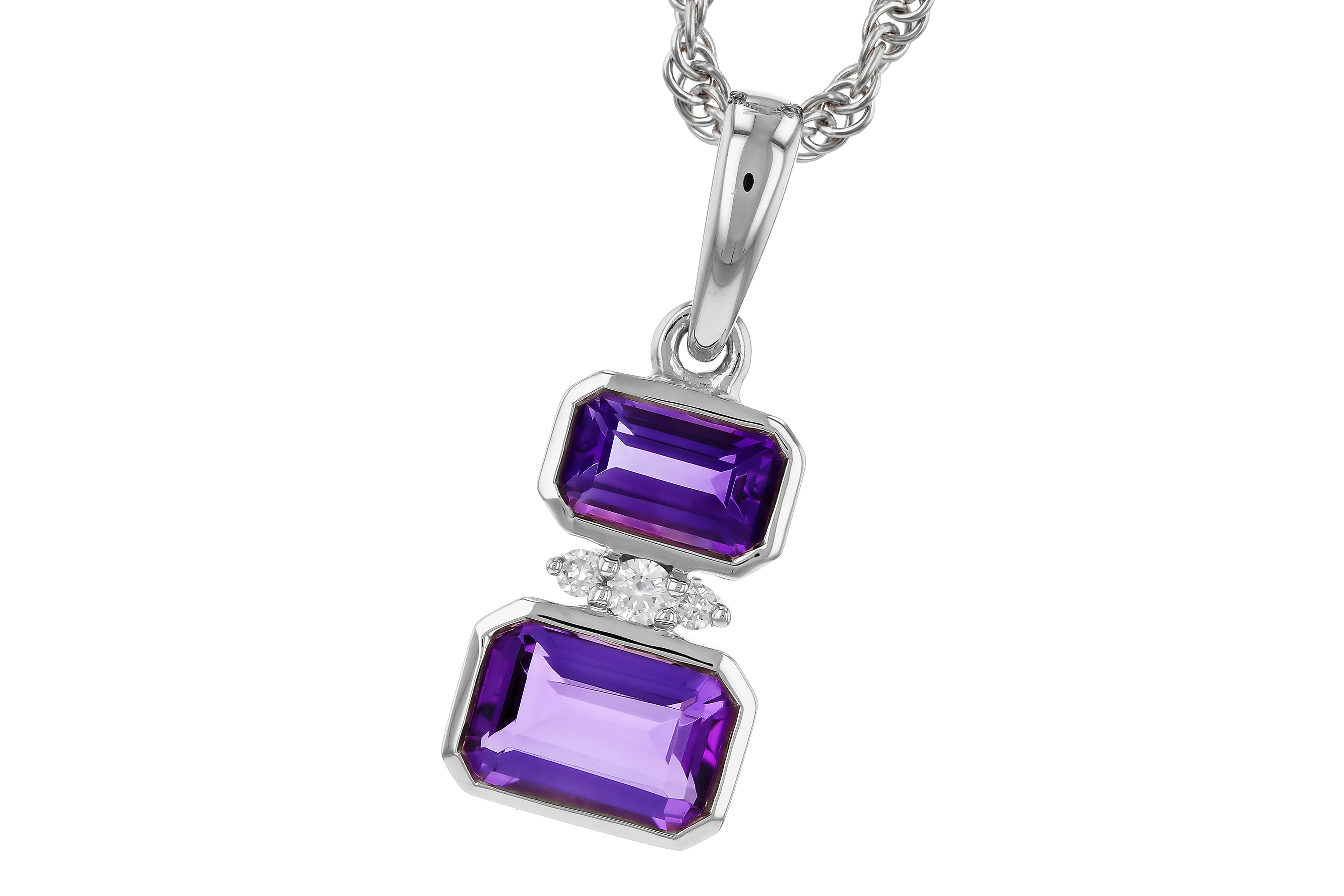 C274-72126: NECK .72 TW AMETHYST .75 TGW