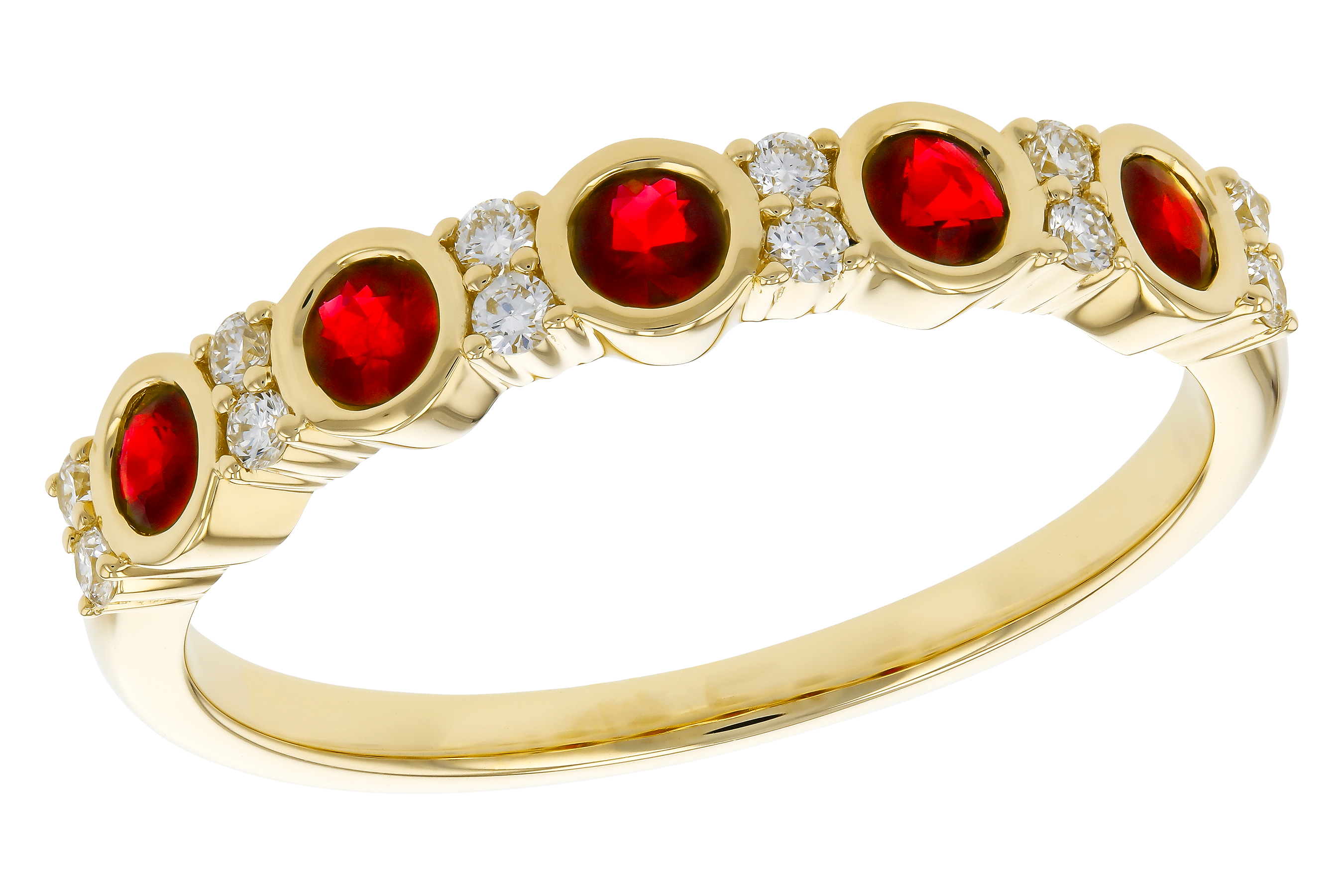 C274-72153: LDS WED RG .33 TW RUBY .45 TGW