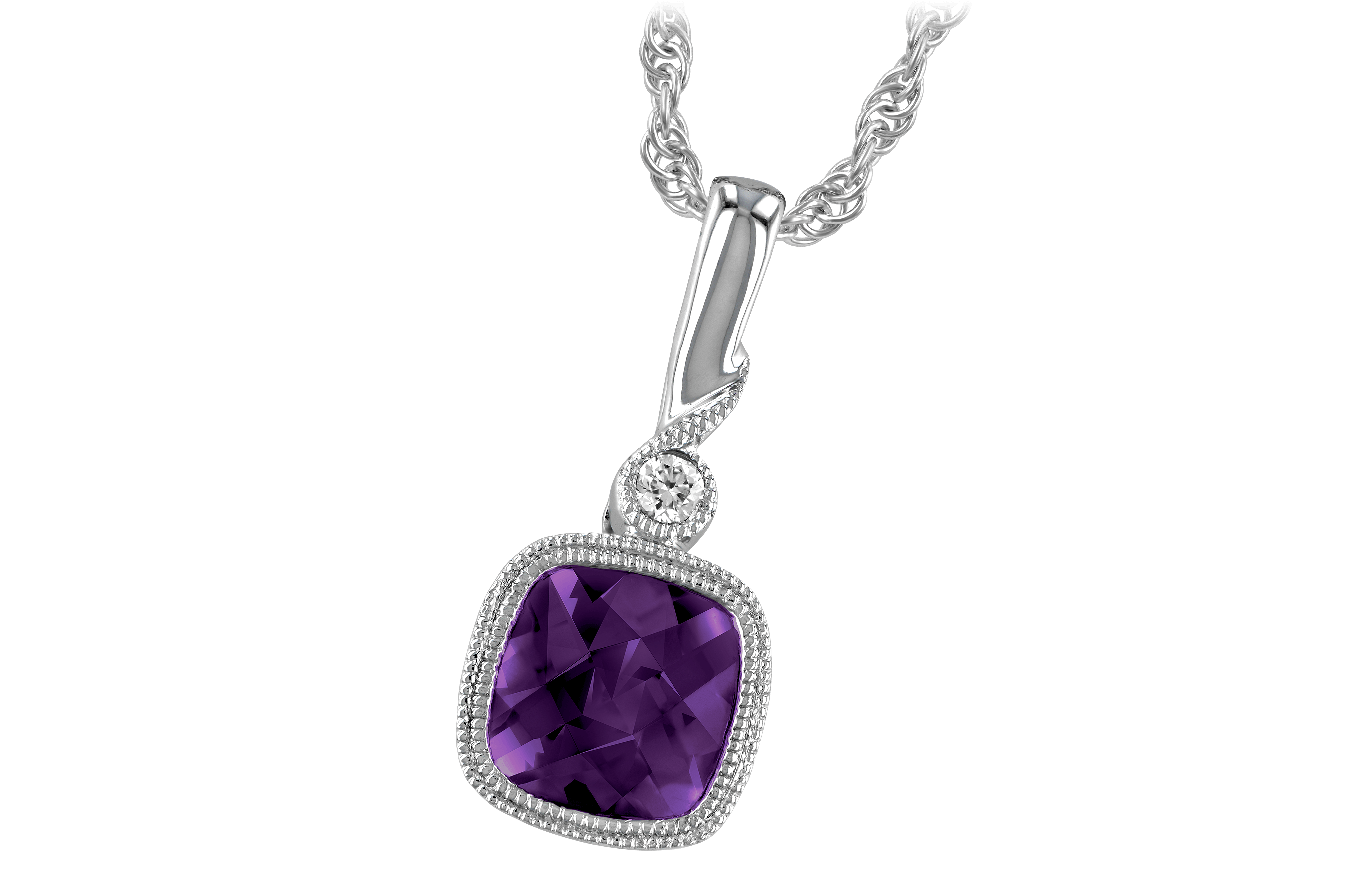 D183-80353: NECK .84 AMETHYST .86 TGW