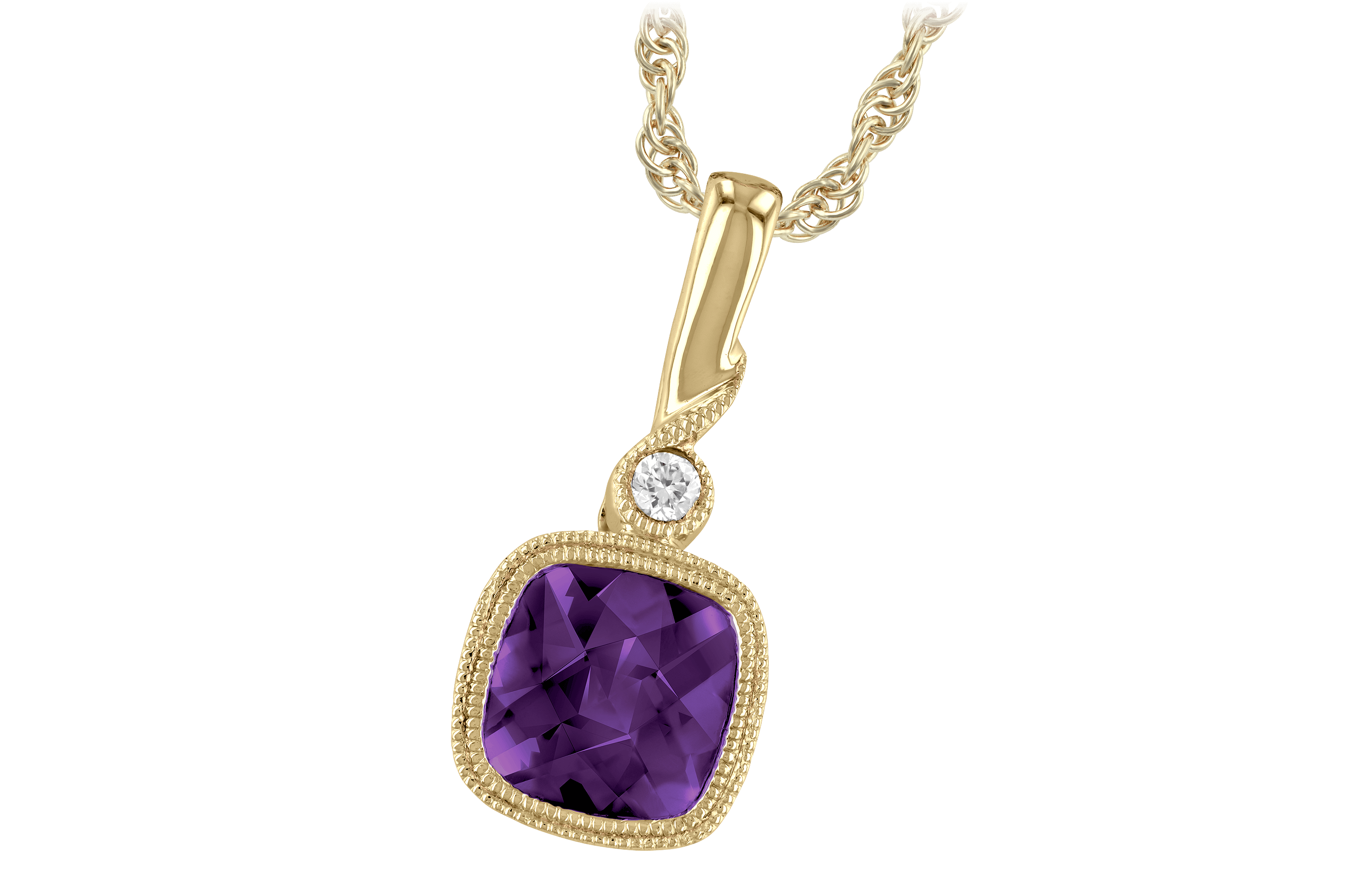 D183-80353: NECK .84 AMETHYST .86 TGW