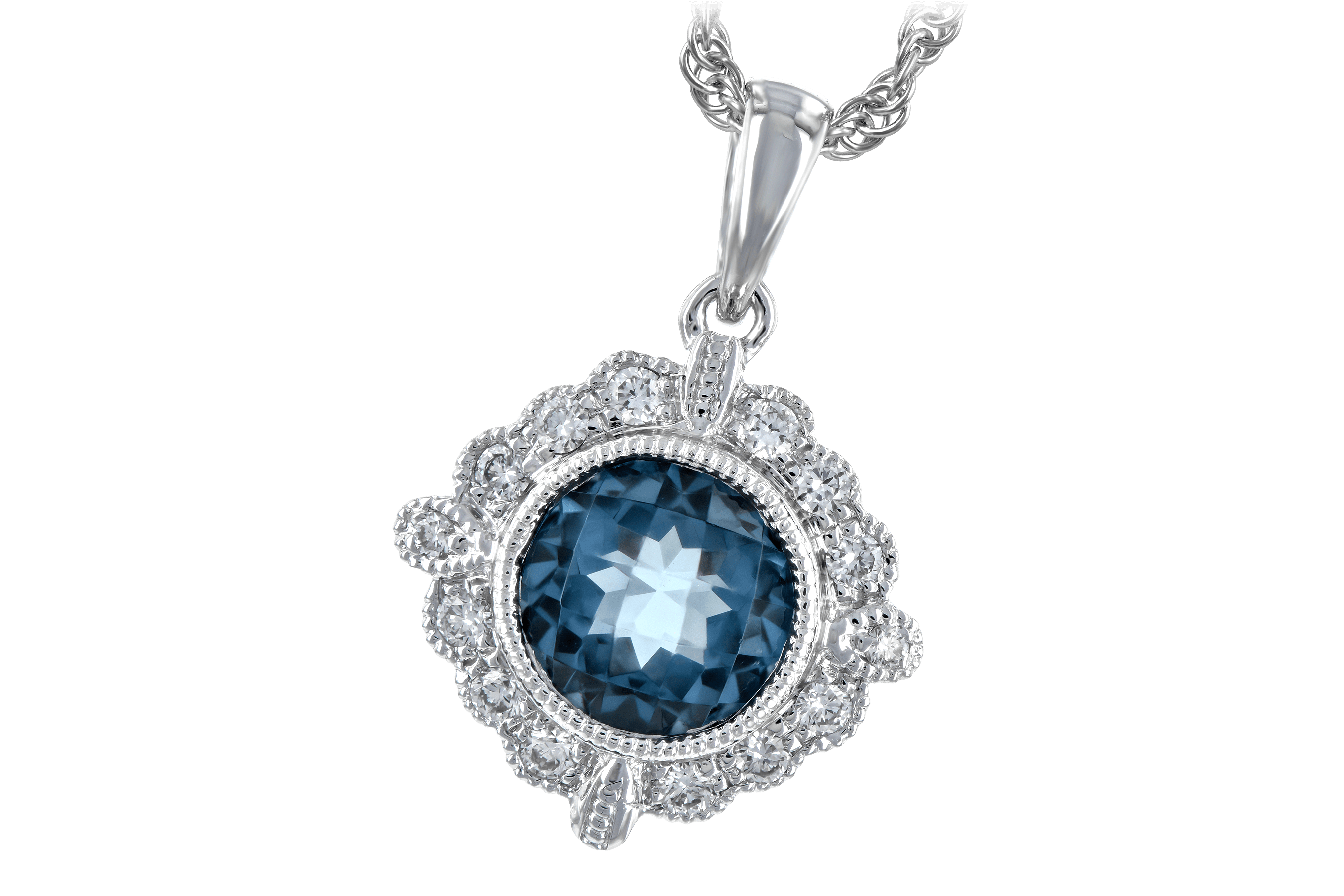 D189-21235: NECK .98 BLUE TOPAZ 1.10 TGW