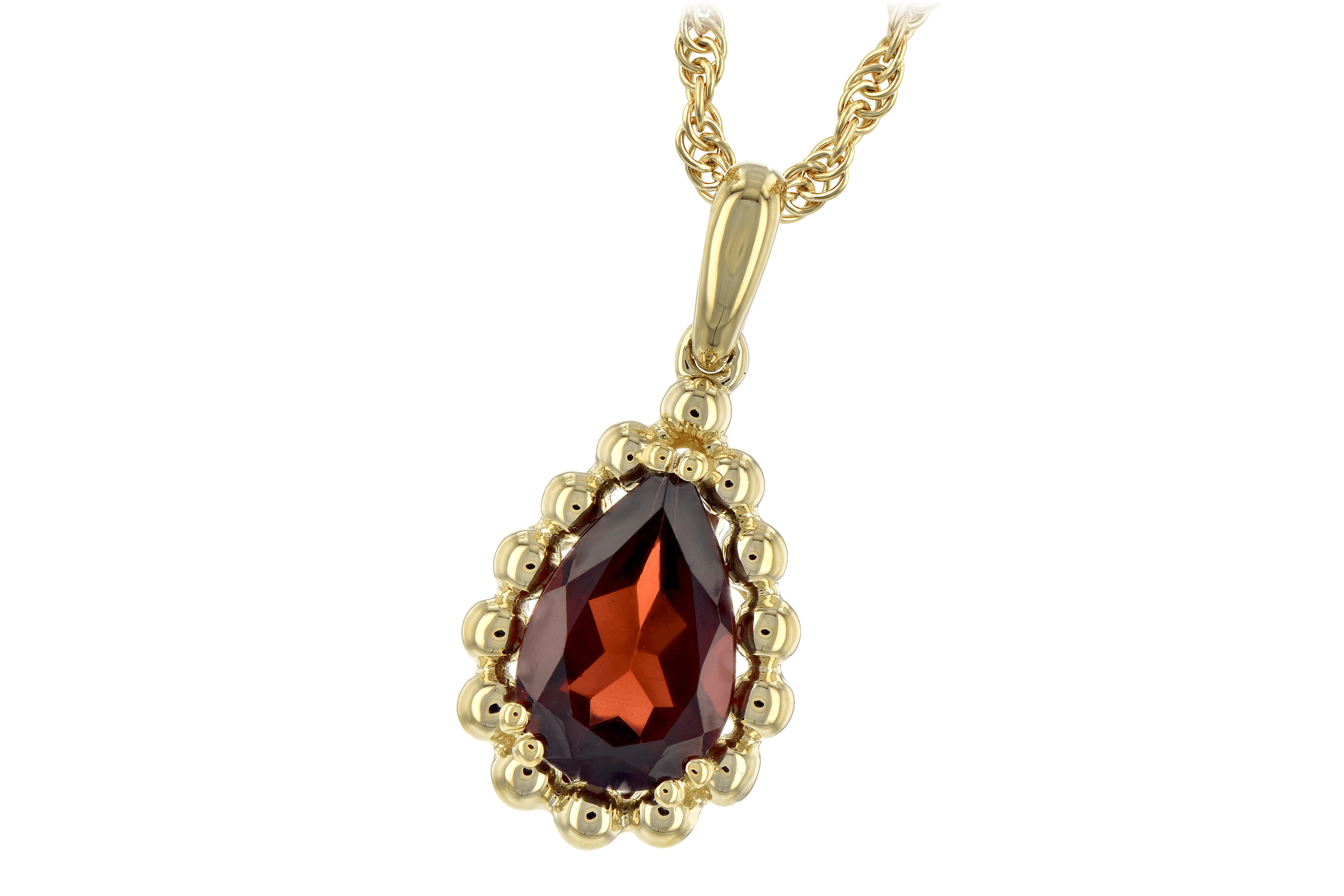 D189-22171: NECKLACE 1.38 CT GARNET